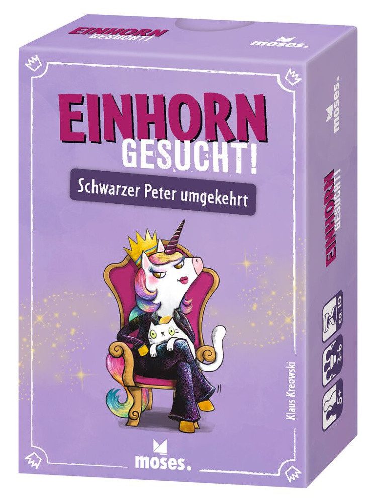 Moses. Verlag Spiel Einhorn gesucht, Einhorn-Kartenspiel nach dem Schwarzer-Peter-Prinzip