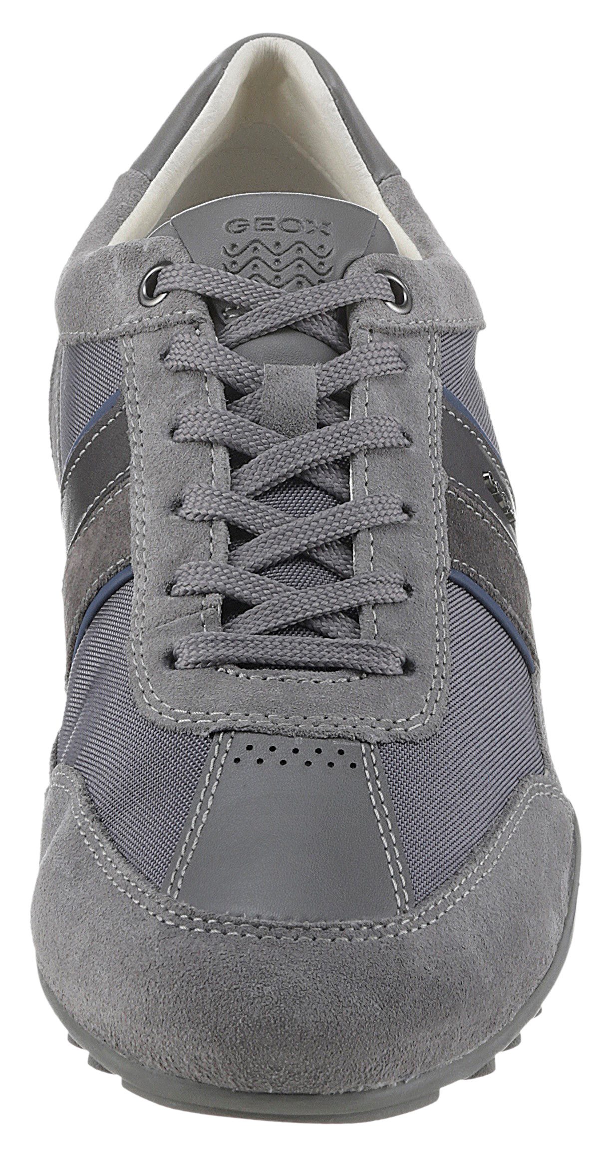 Geox U WELLS C Sneaker Casual Schuh, Schnürschuh mit Logoverzierung