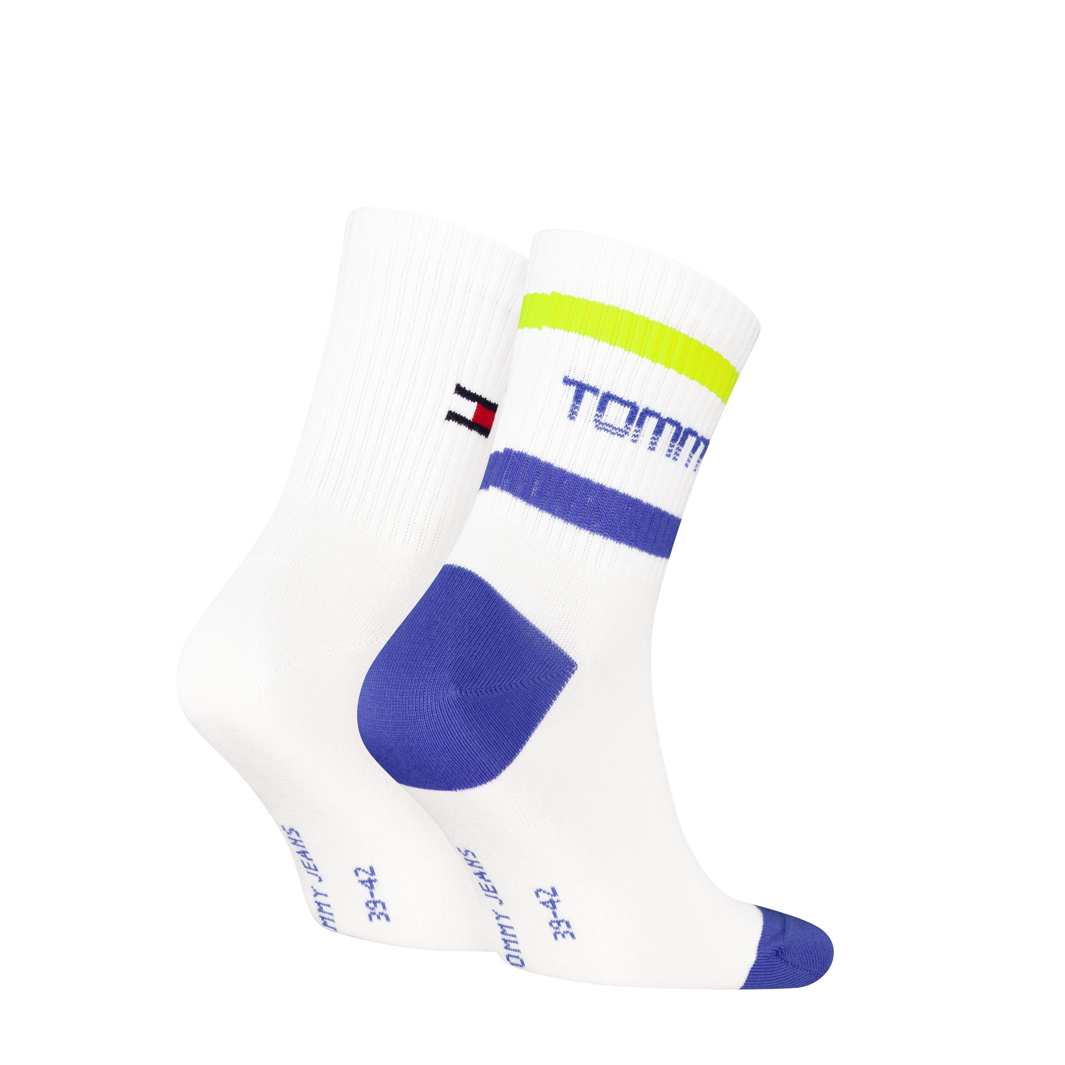 Tommy Hilfiger Kurzsocken TH UNI TJ SHORT SOCK 2P STRIPE MOTION (2 Paar)