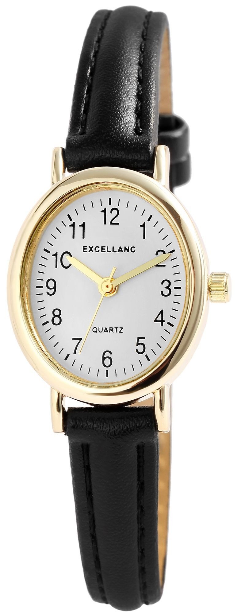 Excellanc Quarzuhr 1900265 Excellanc Damenuhr mit Band aus Lederimitat