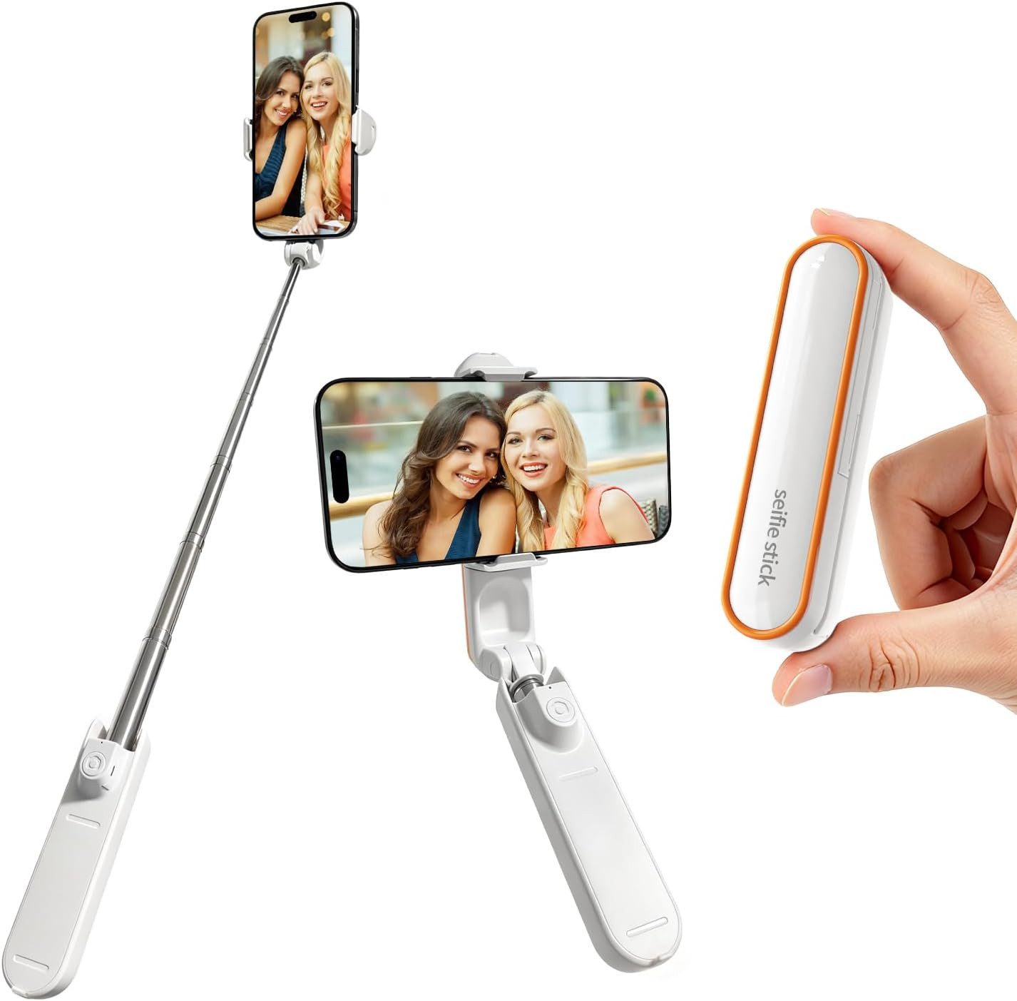 FELIXLEO Selfie-Stick Handy Selfie Stick für Samsung iPhone Tragbar Reisen Outdoor Foto
