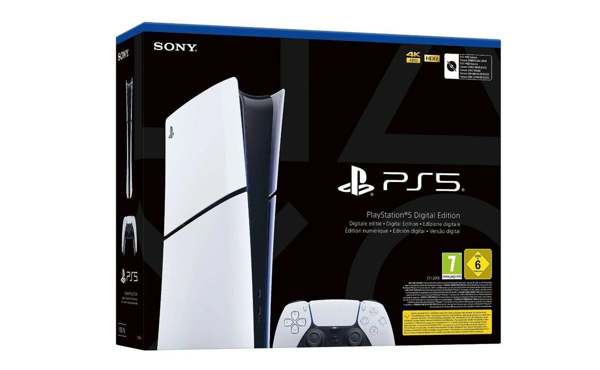 Playstation PlayStation 5 Slim DIGITAL Edition (PS5 Slim Konsole), Ideal für eine vollständig digitale PlayStation Spielebibliothek
