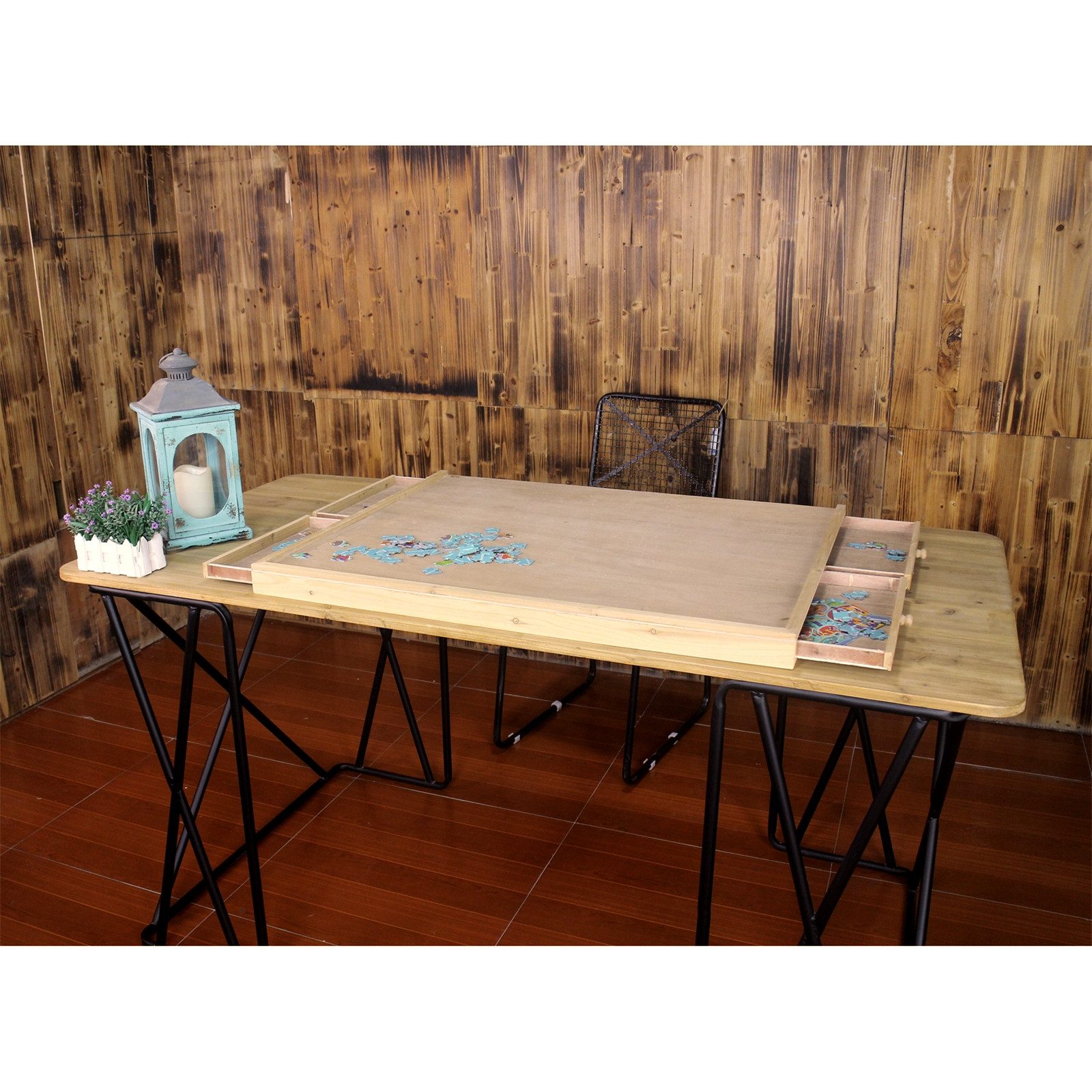 HTI-Living Puzzlematte Puzzlebrett 1500 Teile Senja, (Stück, 1-tlg., 1 Puzzlebrett), mit 4 Schubladen