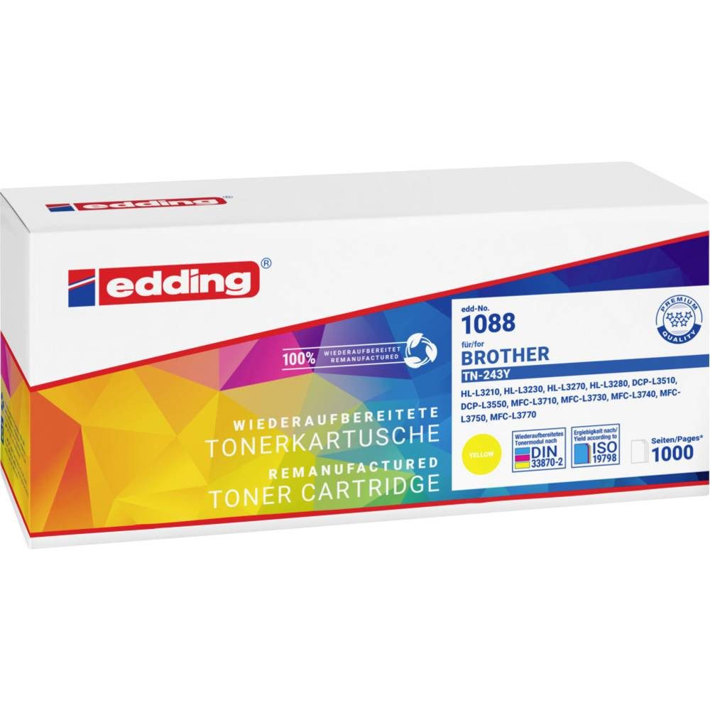 edding Tonerpatrone Tonerkartusche für TN-243Y yellow 18-1088