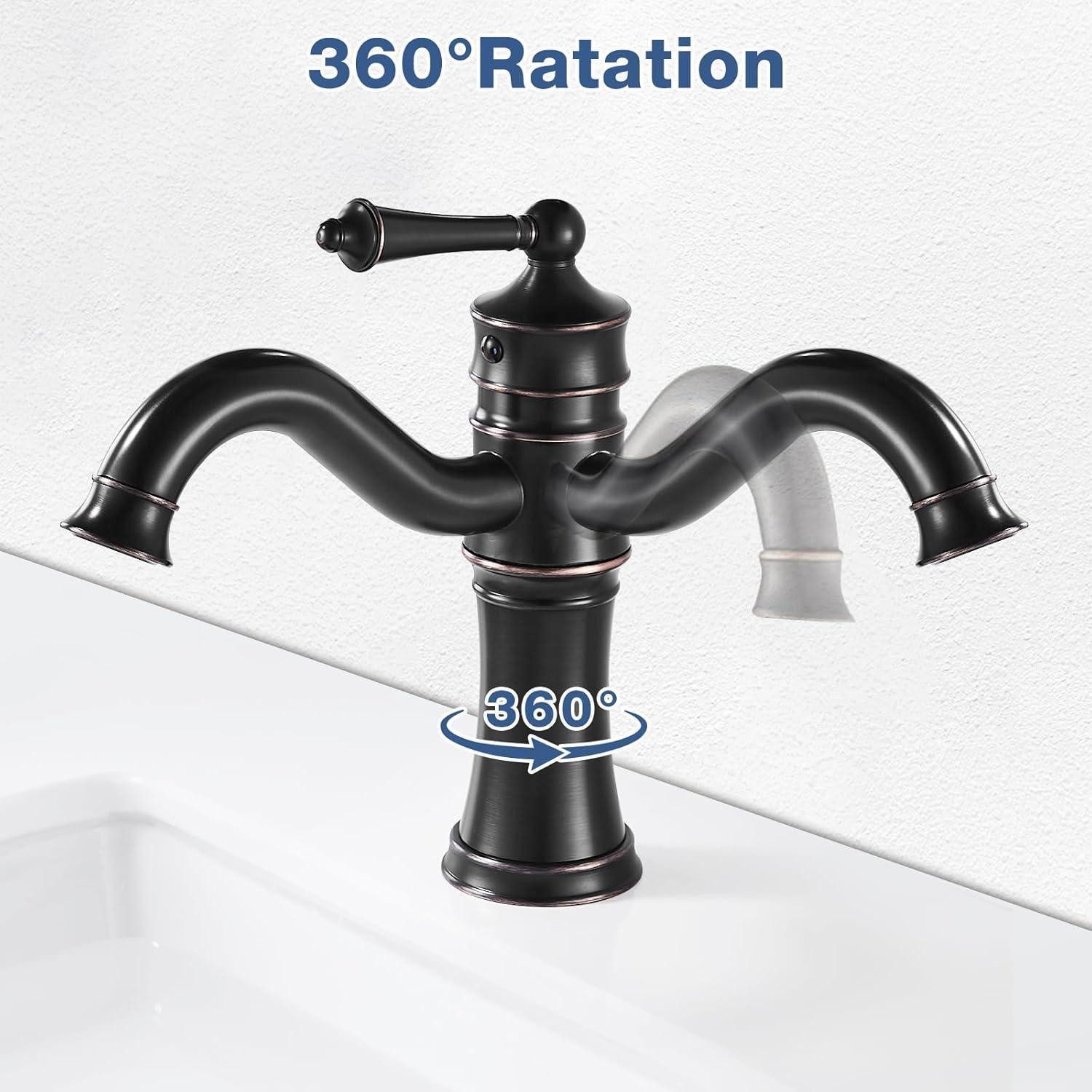 LuxusKollektion Waschtischarmatur Wasserhahn Schwarz Antik Waschtischarmatu günstig online kaufen