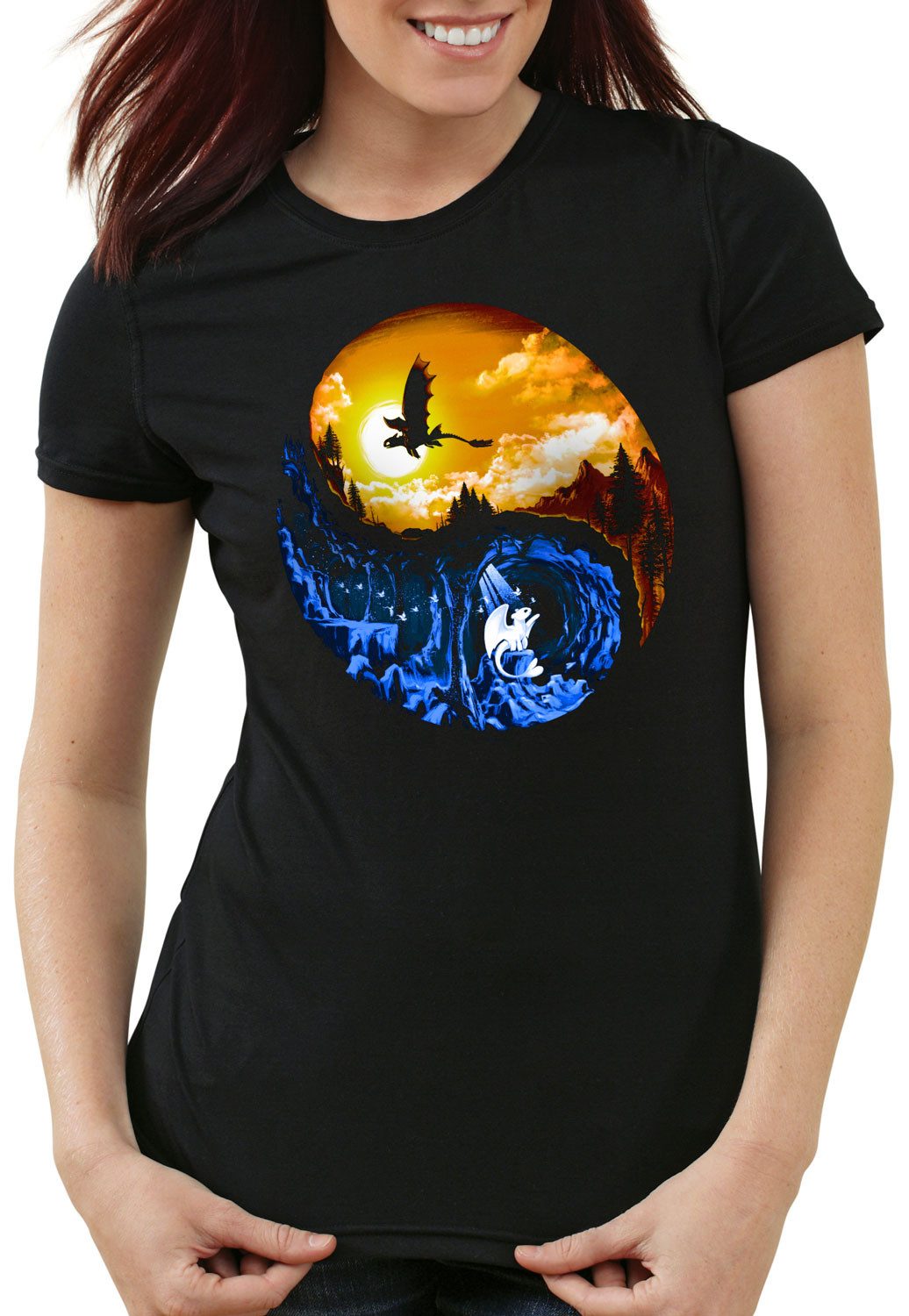 style3 T-Shirt style3 Viking Dragon Herren T-Shirt wikinger film mittelalter
