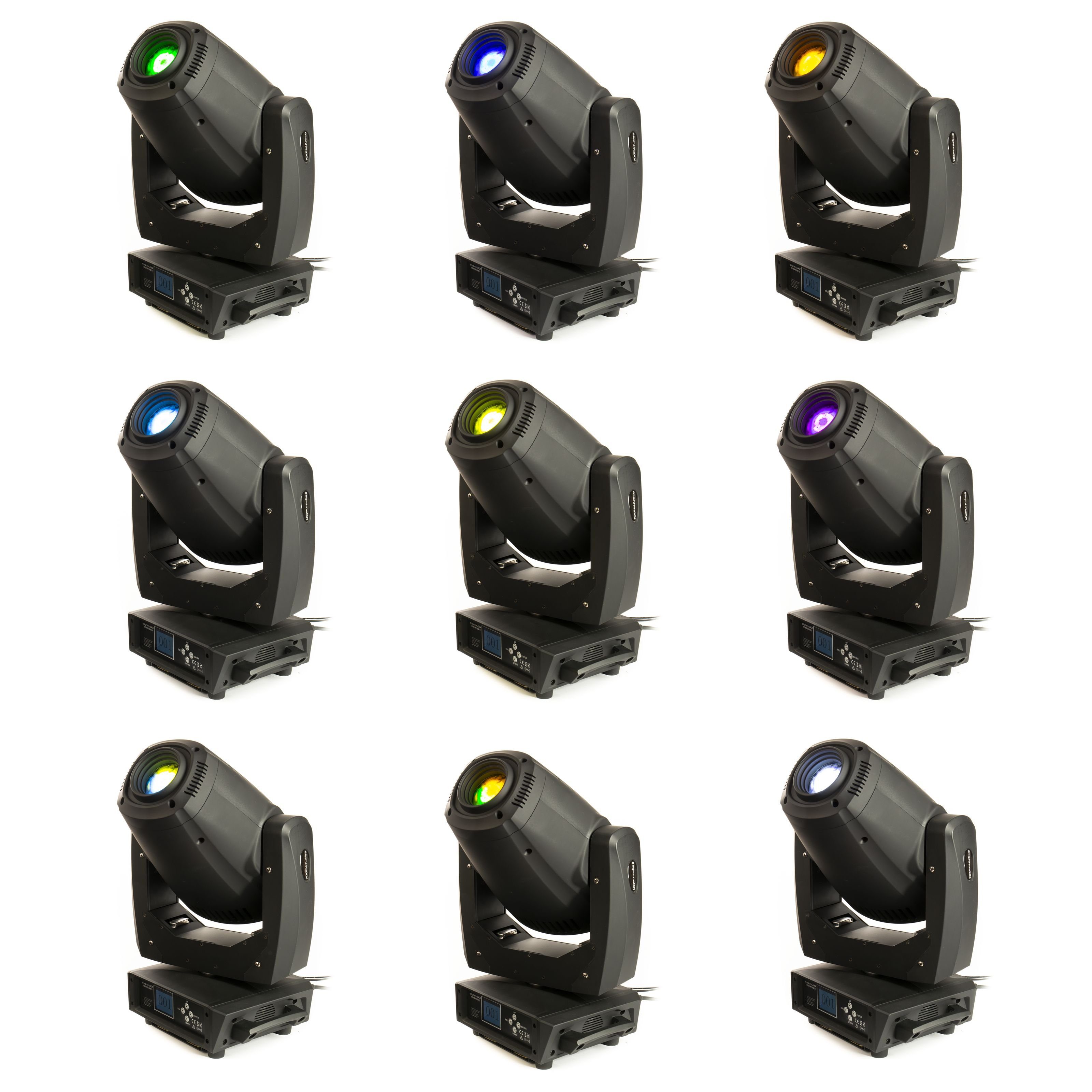lightmaXX LED Scheinwerfer, Moving Head Spot, LED Moving Head, Zoom Moving Head