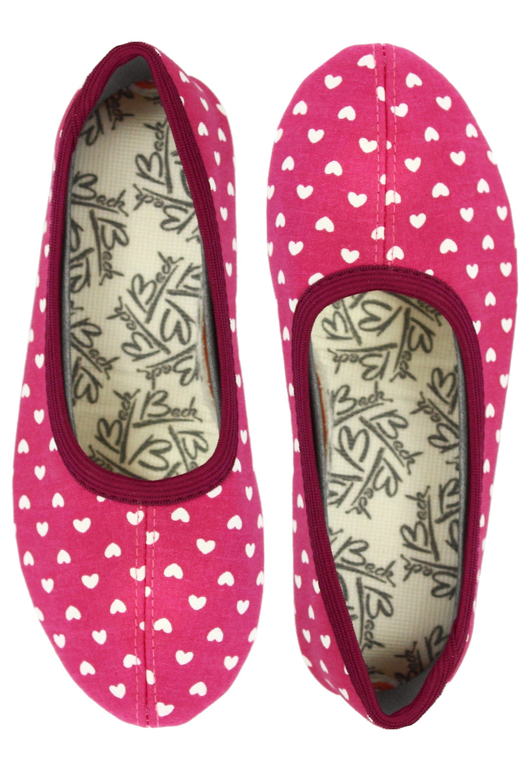 Schläppchen Herz Gymnastikschuh