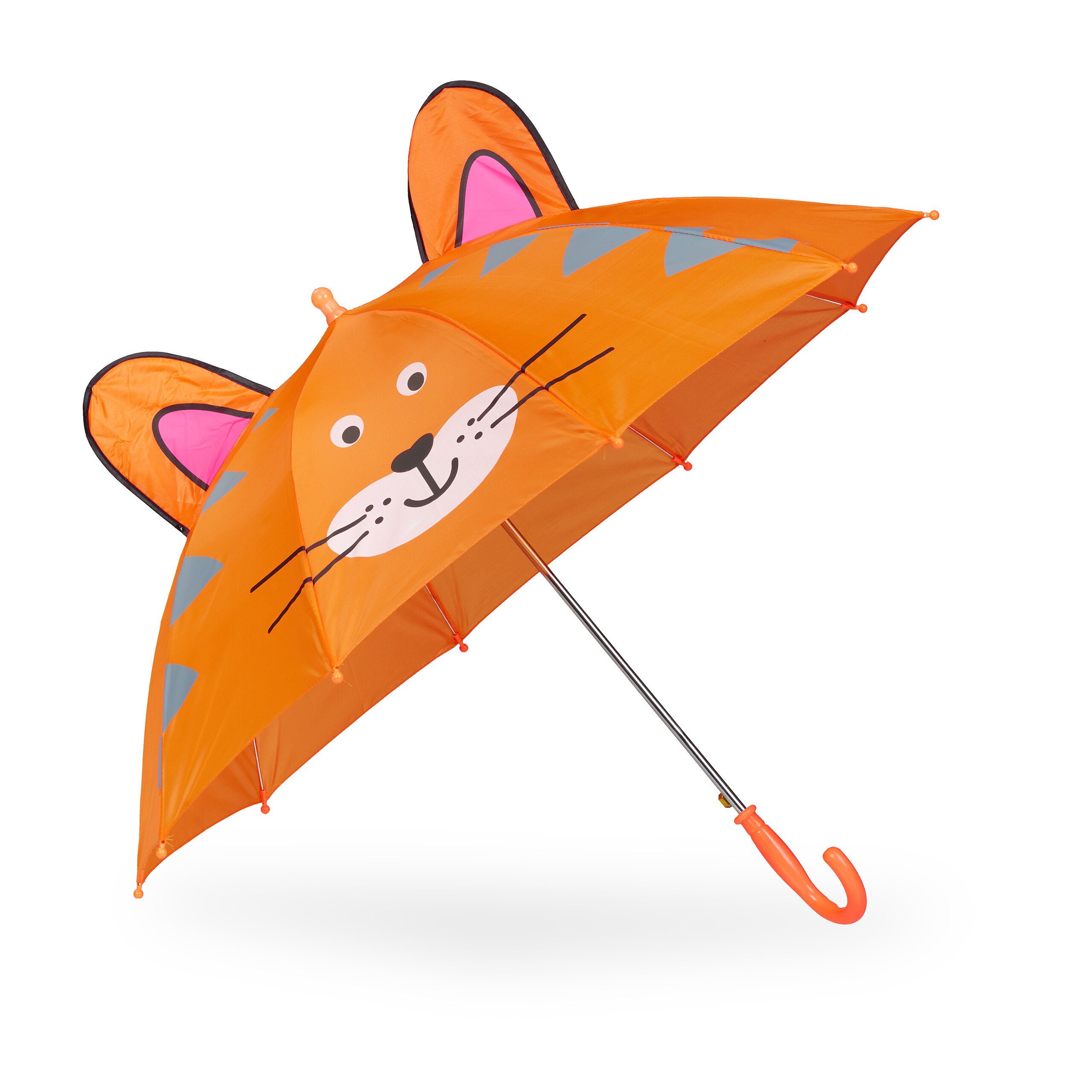 billig relaxdays Stockregenschirm Kinder "Tiger" Regenschirm