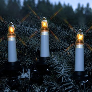 STAR TRADING LED Dekolicht Weihnachtsbaumkerzen Lichterkette Candle, 16-flammig, weiß, Weihnachtsbaumkerzen Lichterkette Candle, 16-flammig, weiß