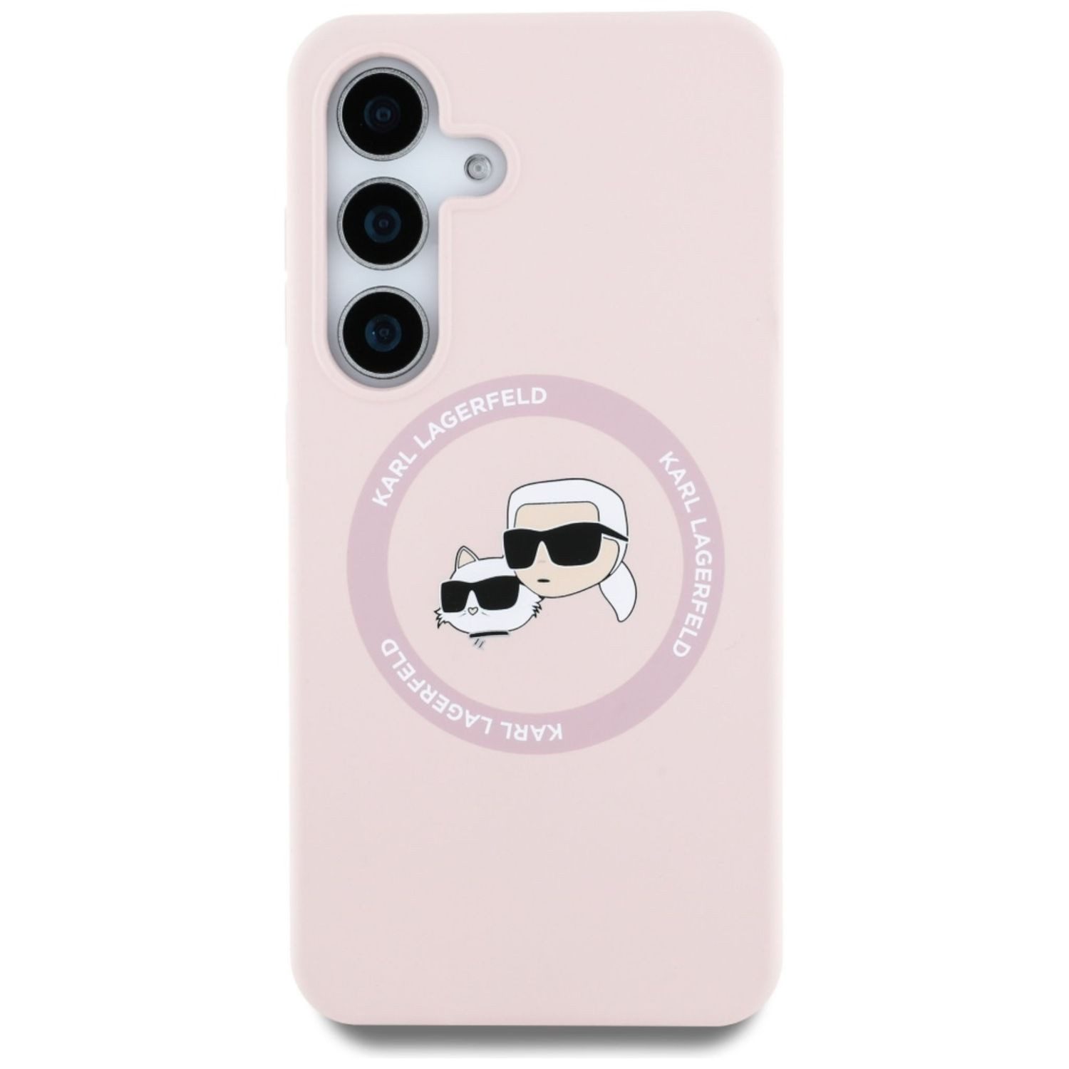 KARL LAGERFELD Smartphone-Hülle Karl Lagerfeld Samsung Galaxy S25 Plus Double Heads Circle MagSafe