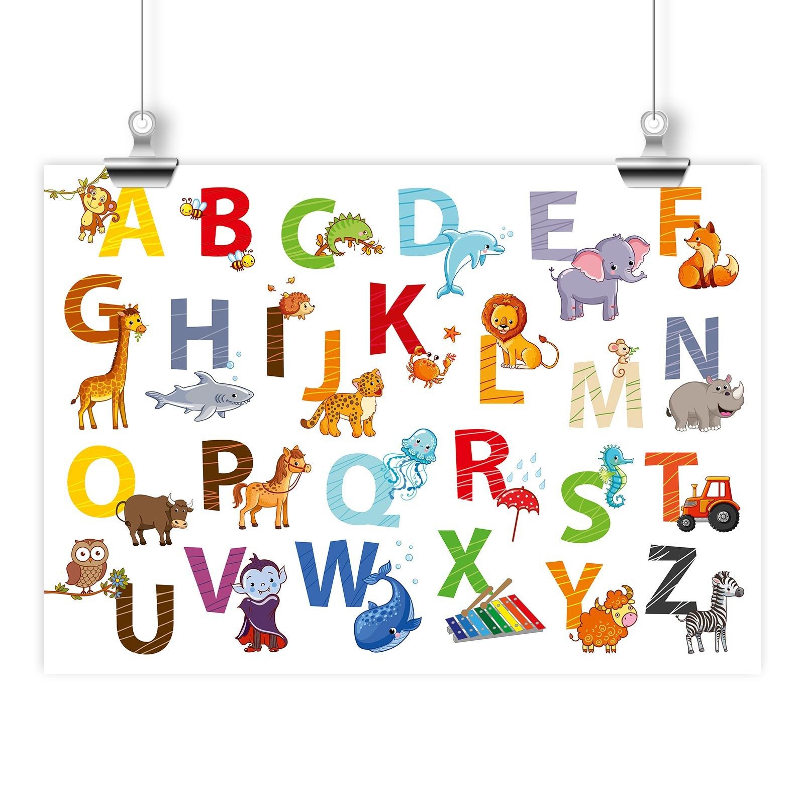 nikima Poster Kinder Tier ABC Poster günstig online kaufen