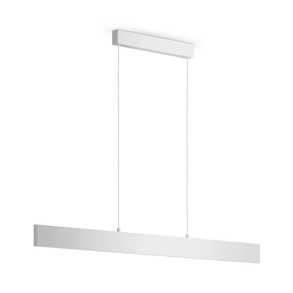 Maytoni LED-Hängeleuchte, LED-Leuchtmittel fest verbaut, Warmweiß, Pendellampe Pendelleuchte Hängeleuchte Hängelampe Metall weiß warmweiß