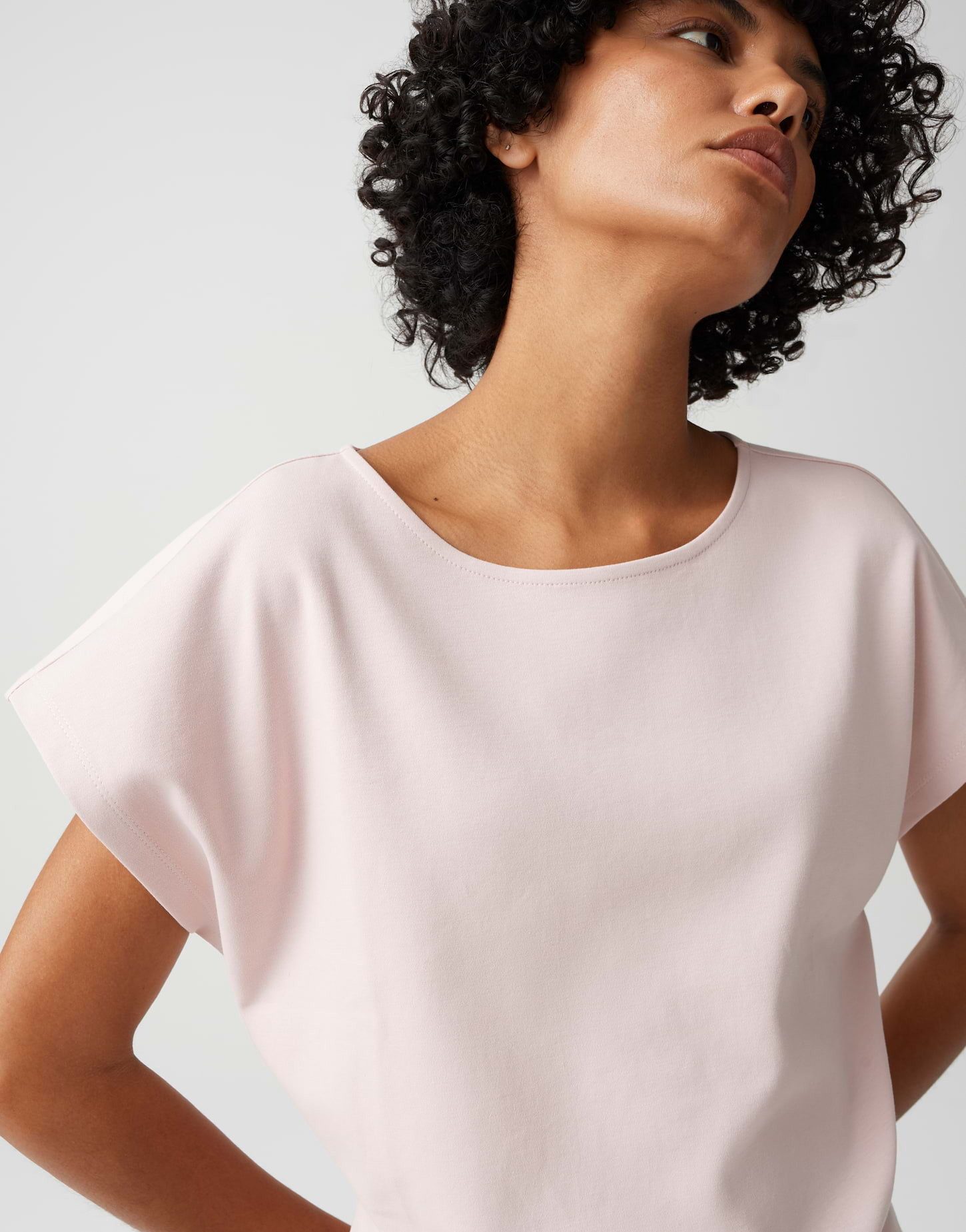 OPUS Kurzarmshirt Suschel aus Jersey mit lockerer Passform weich fließender Fall, glatter Griff, Casual – Bild 4 von 5