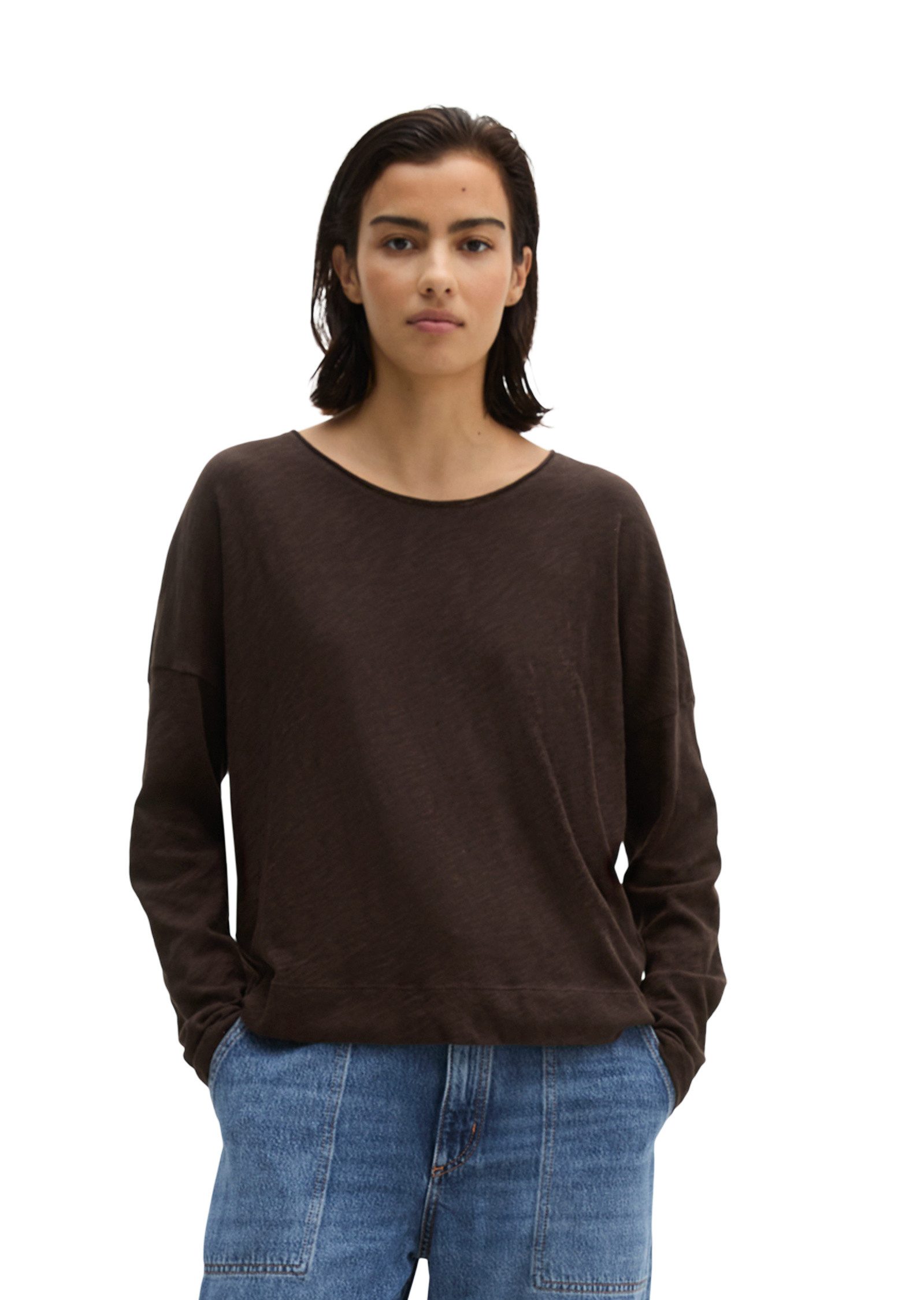 Marc O'Polo Langarmshirt aus Organic Cotton-Qualität