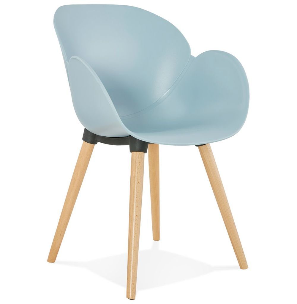 KADIMA DESIGN Esszimmerstuhl ODIN Sessel Plastic Polym Blau (blue) 59 x 59,5 x