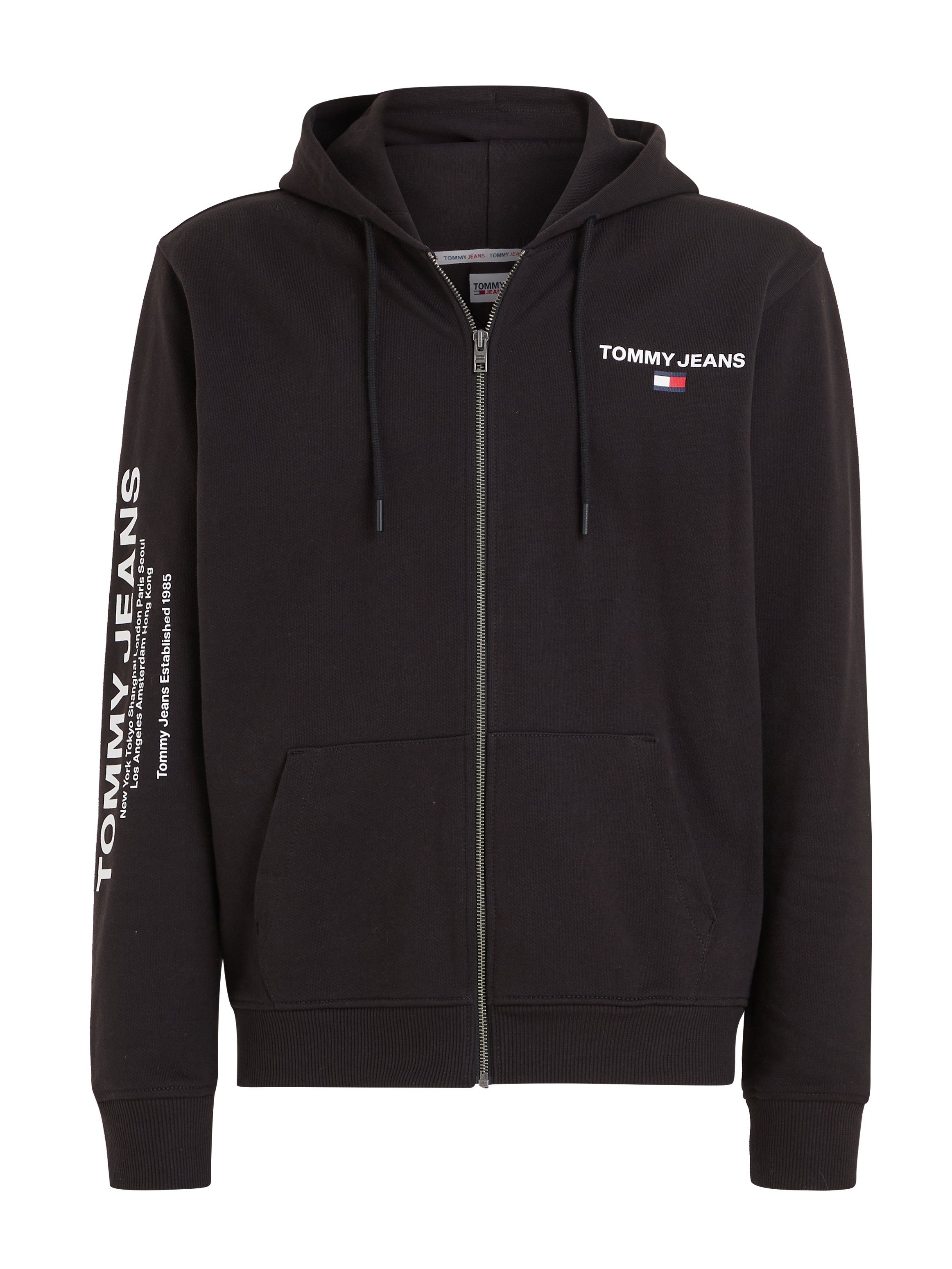 REG Sweatjacke HOODIE Black Tommy ENTRY Jeans TJM ZIP-THRU