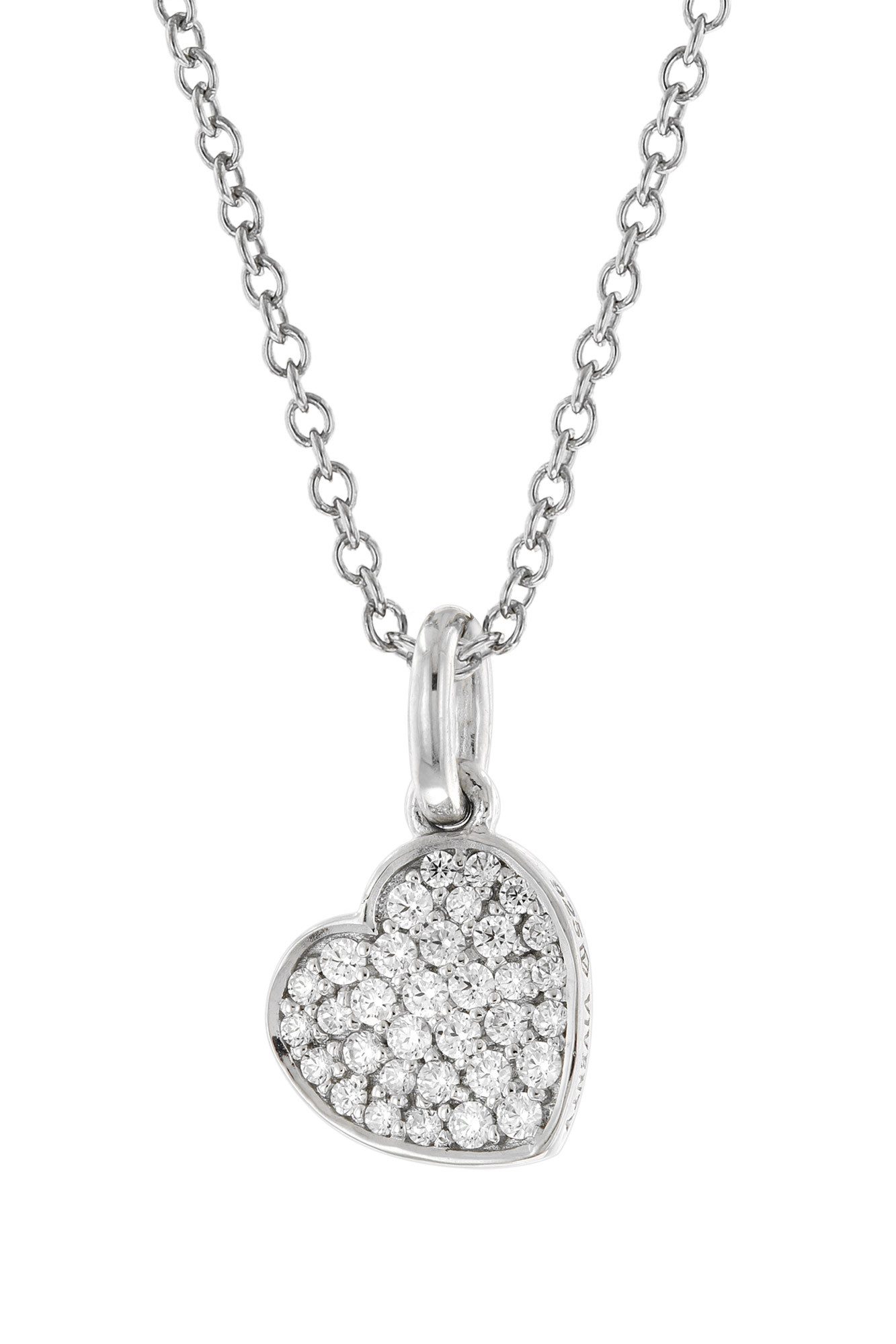 VIVENTY by Adler Kette mit Anhänger Collier für Silber 925 Zirkonia-Herz