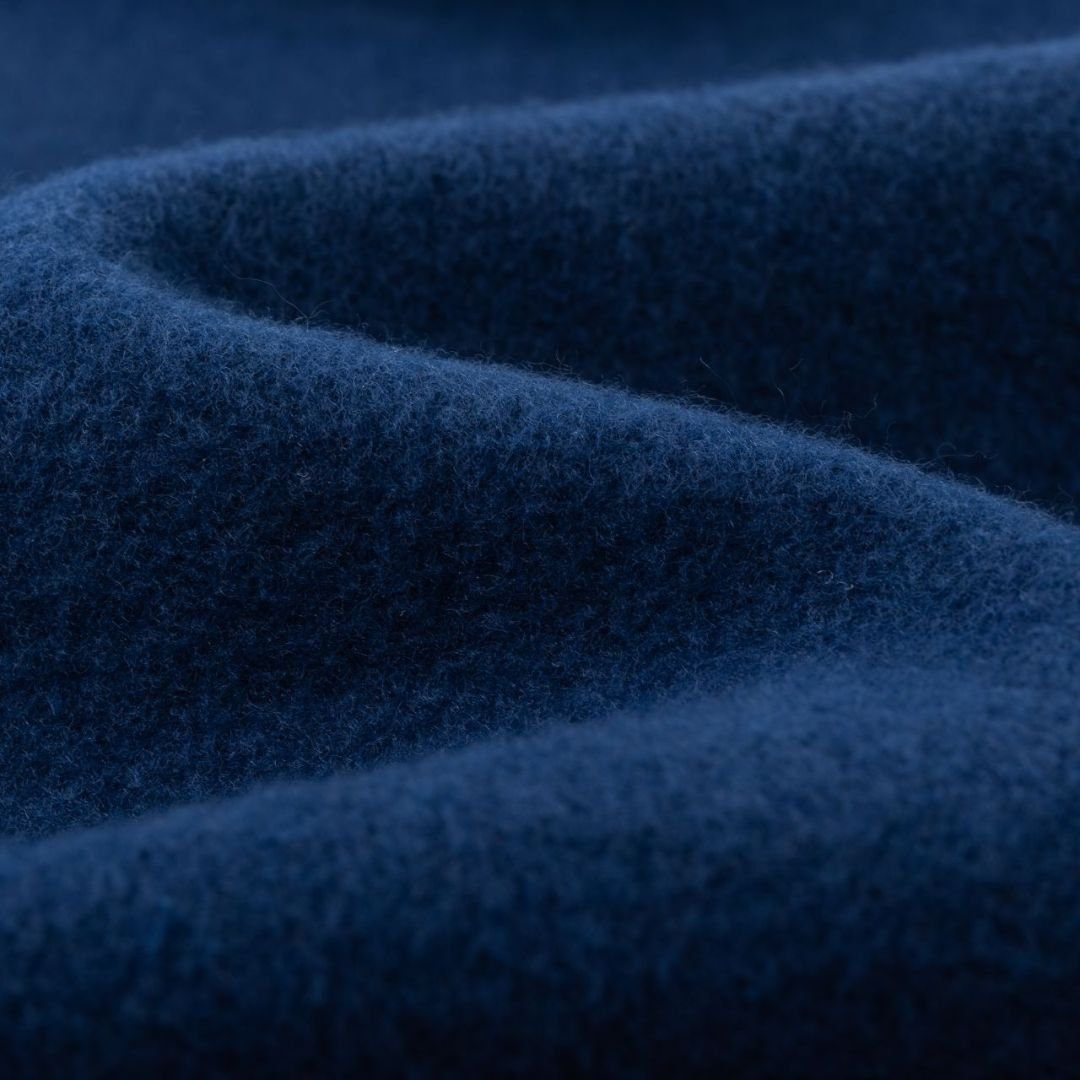 Pullover Sweater Druck witzigem mit suebidou geplüschtes Sweatshirt blau