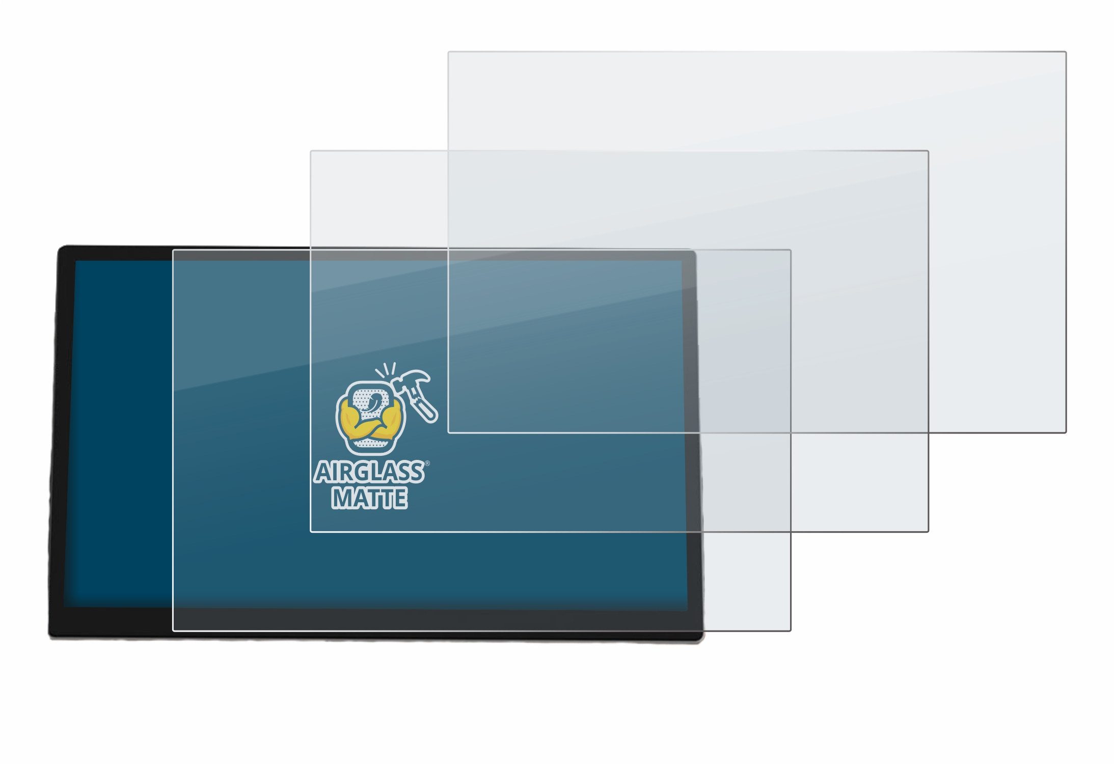 BROTECT Displayschutzglas Folie für Mazda 6e 2026, 3 Stück, Schutzfolie Glas Panzer Display Schutz matt