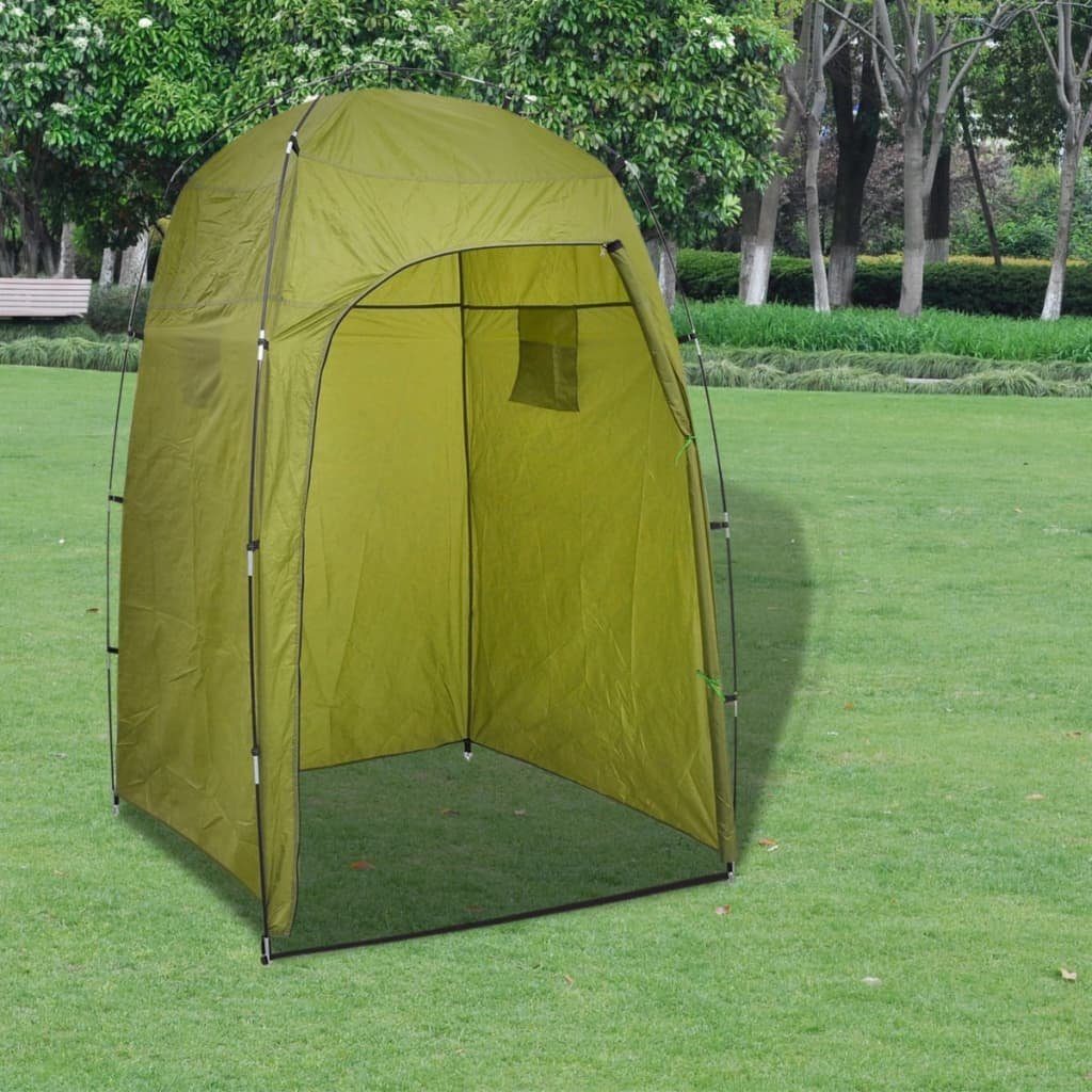 vidaXL Campingtoilette Tragbares mit Camping-Waschbecken L Zelt Toilettenzelt grün 20