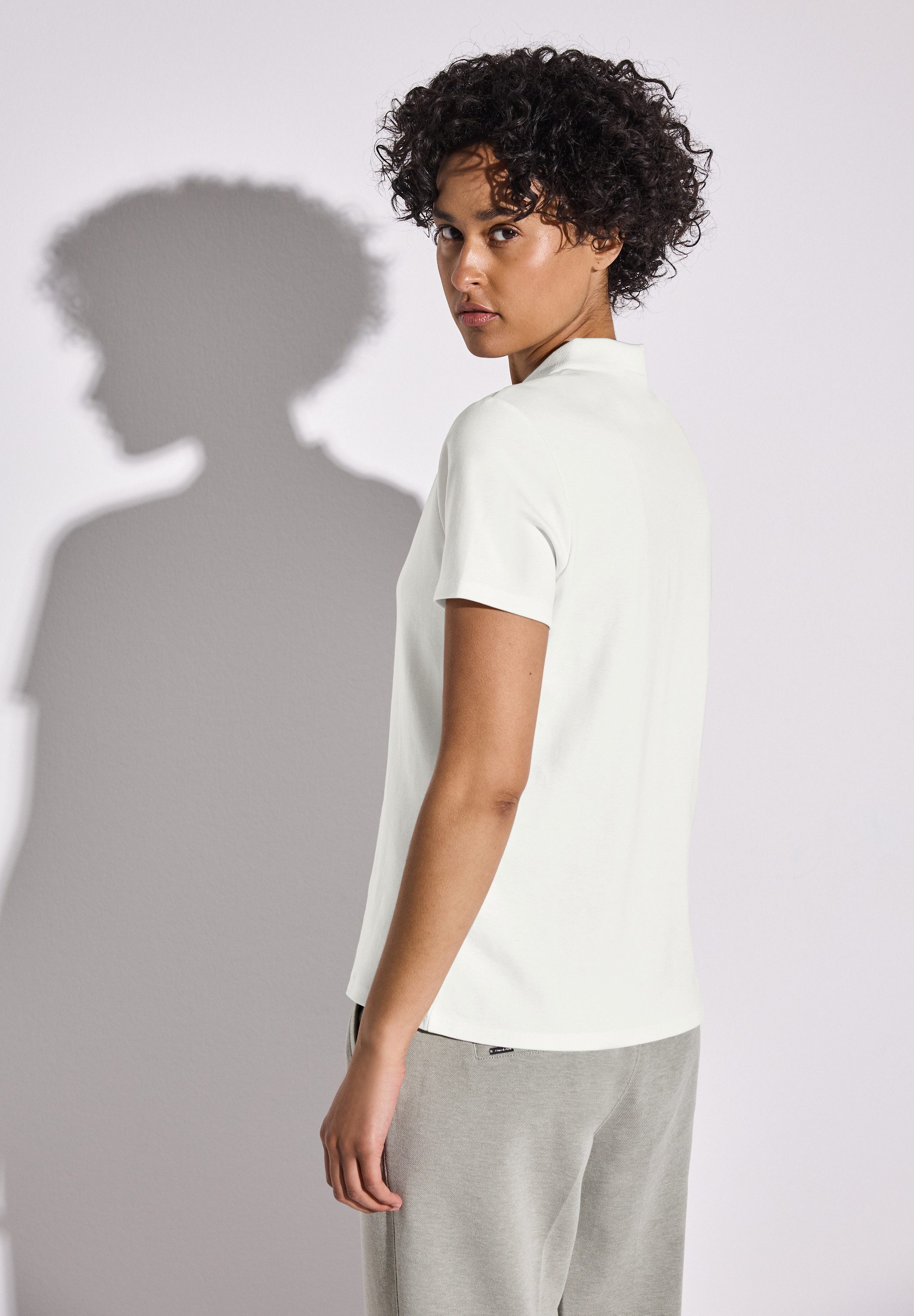 STREET ONE Poloshirt aus Baumwolle mit günstig online kaufen