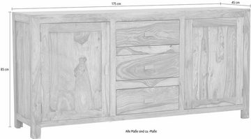 Gutmann Factory Sideboard Inka, aus massivem Sheesham Holz, Breite 175 cm