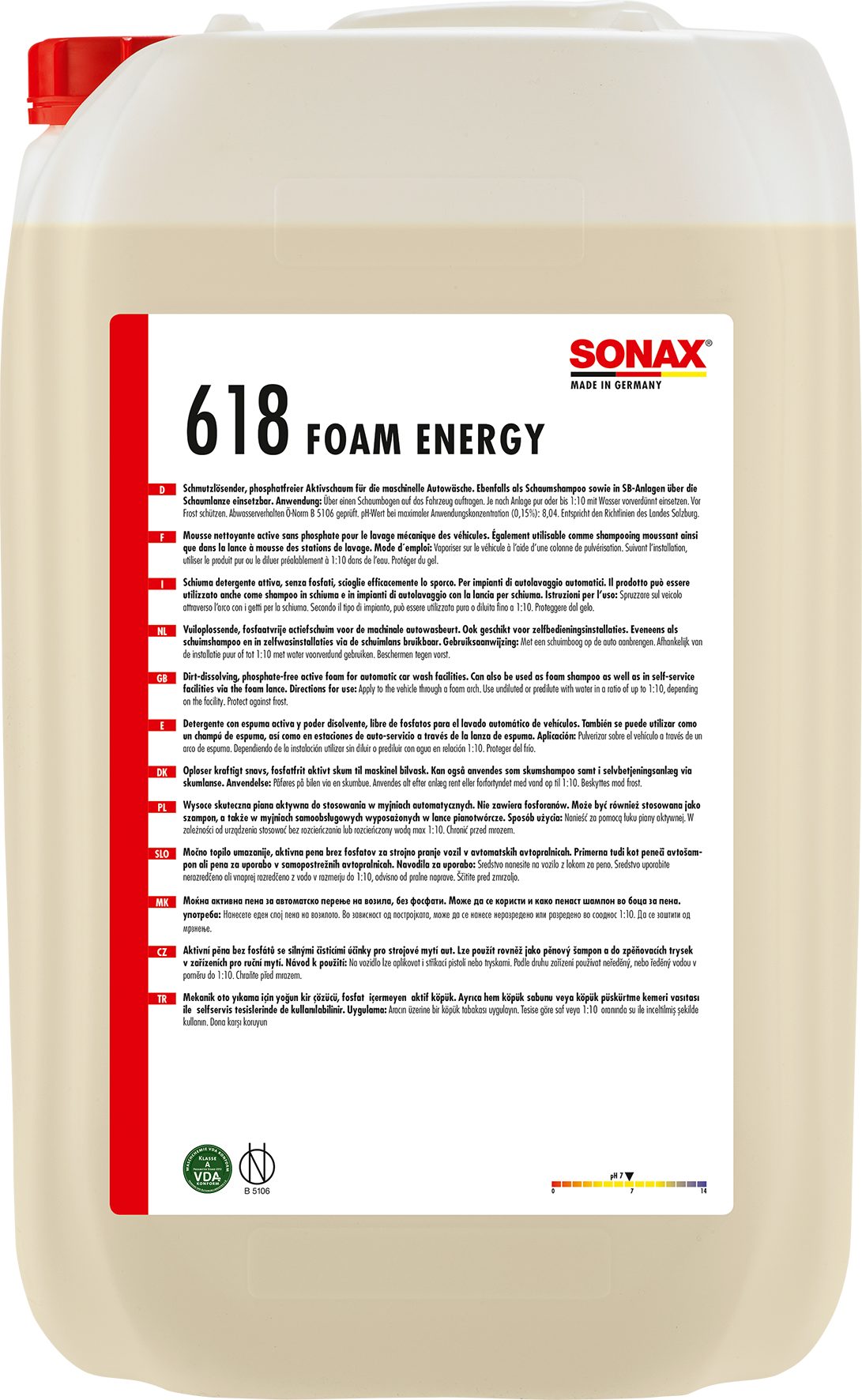 Sonax SONAX AktivReinigungsSchaum Energy 25 L Auto-Reinigungsmittel