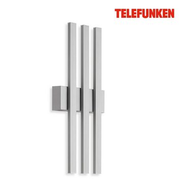 Telefunken LED Außen-Wandleuchte 313304TF, 0, LED fest verbaut, Neutralweiß, Wand Außenleuchte IP44 4000K 1170lm 12W 37x15,5cm