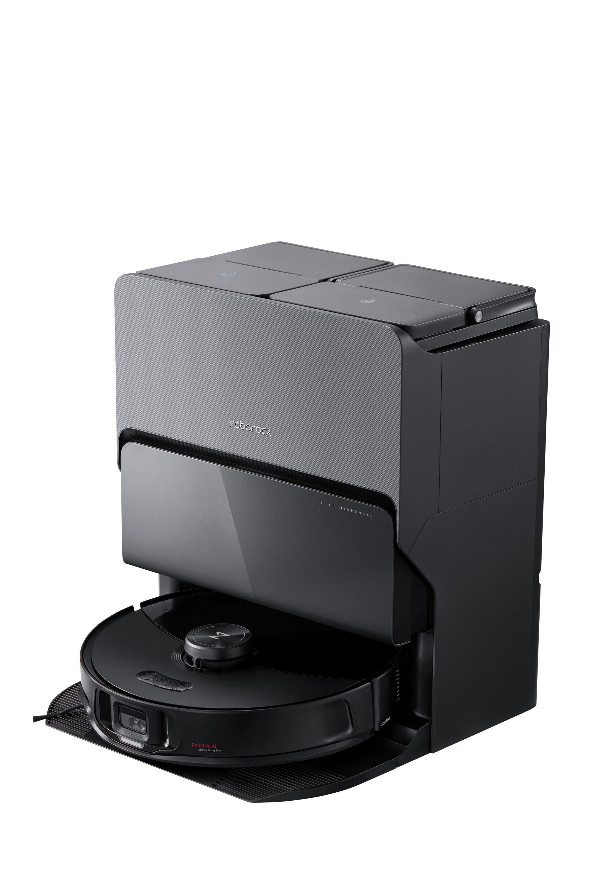 Roborock Nass-Trocken-Saugroboter Roborock S8 maxV Ultra Saugwischroboter Schwarz - mit Wassertanks, Beutellos mit waschbarem Filter, Mit Selbstreinigungsfunktion