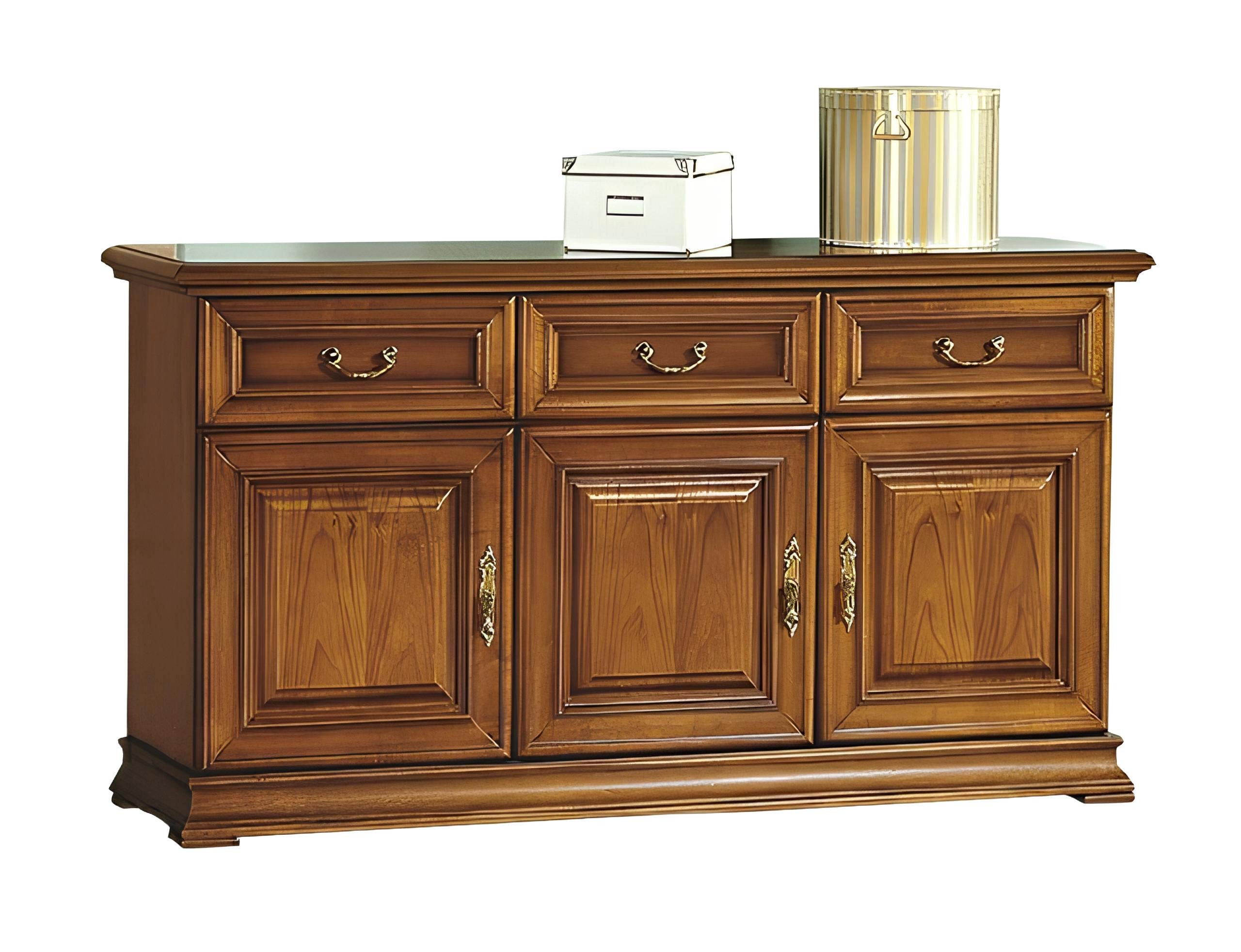 Xlmoebel Kombikommode Neue Massivholz-Kommode im klassischen italienischen Stil - Sideboard (Klassische Kommode Kommoden Kommodenschrank - Model R-K3), Hergestellt in Europa