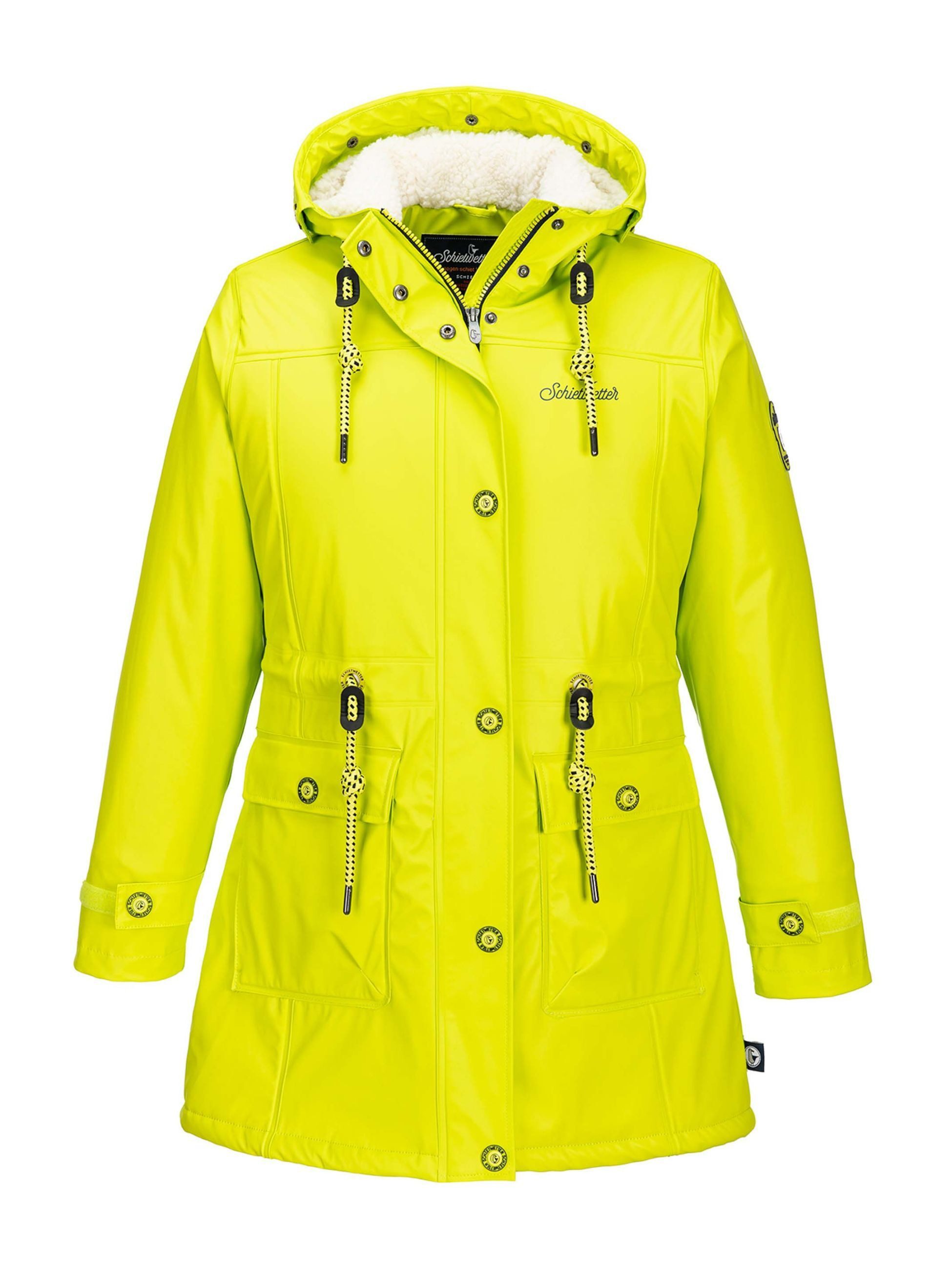 Schietwetter Regenmantel Damen Regenjacke Goldfell Gerda