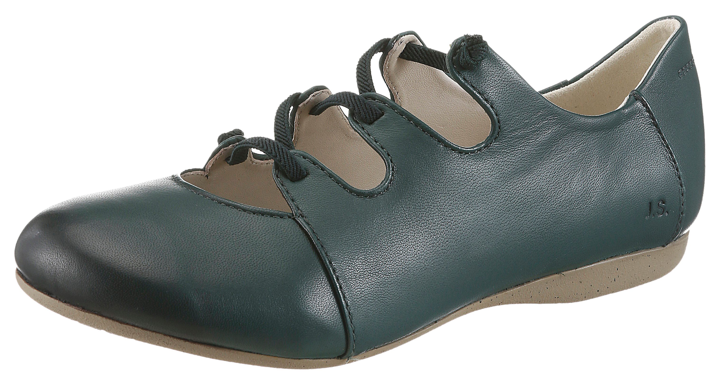 Josef Seibel Fiona 04 Riemchenballerina Slipper, Komfortschuh mit raffiniertem Gummizug, Weite G (weit)