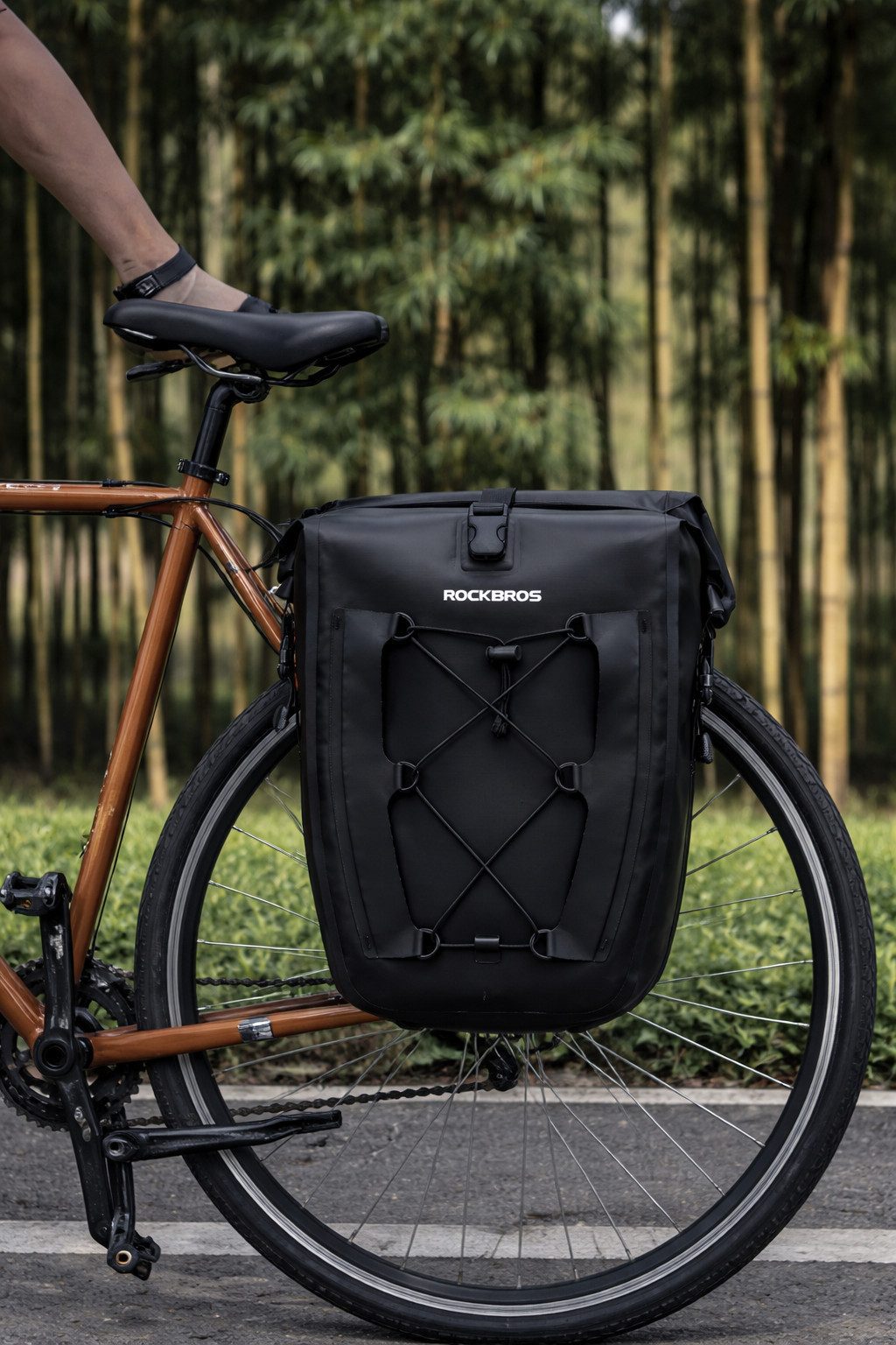 ROCKBROS Fahrradtasche Fahrradtasche Gepäckträgertasche wasserdicht, superschnelle Befestigung, absolut fest