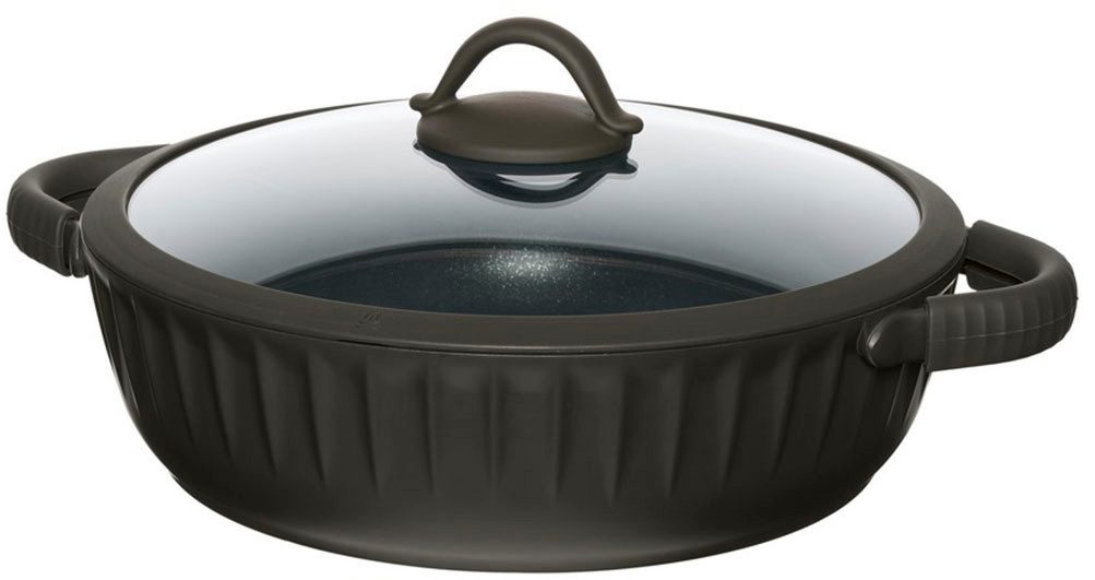 RESTO Kitchenware Bräter Ascella, Schmortopf antihaftbeschichtet und spülmaschinenfest, Aluminiumguss (2-tlg), Geeignet für alle Herdarten, auch Induktion, im Geschenkkarton