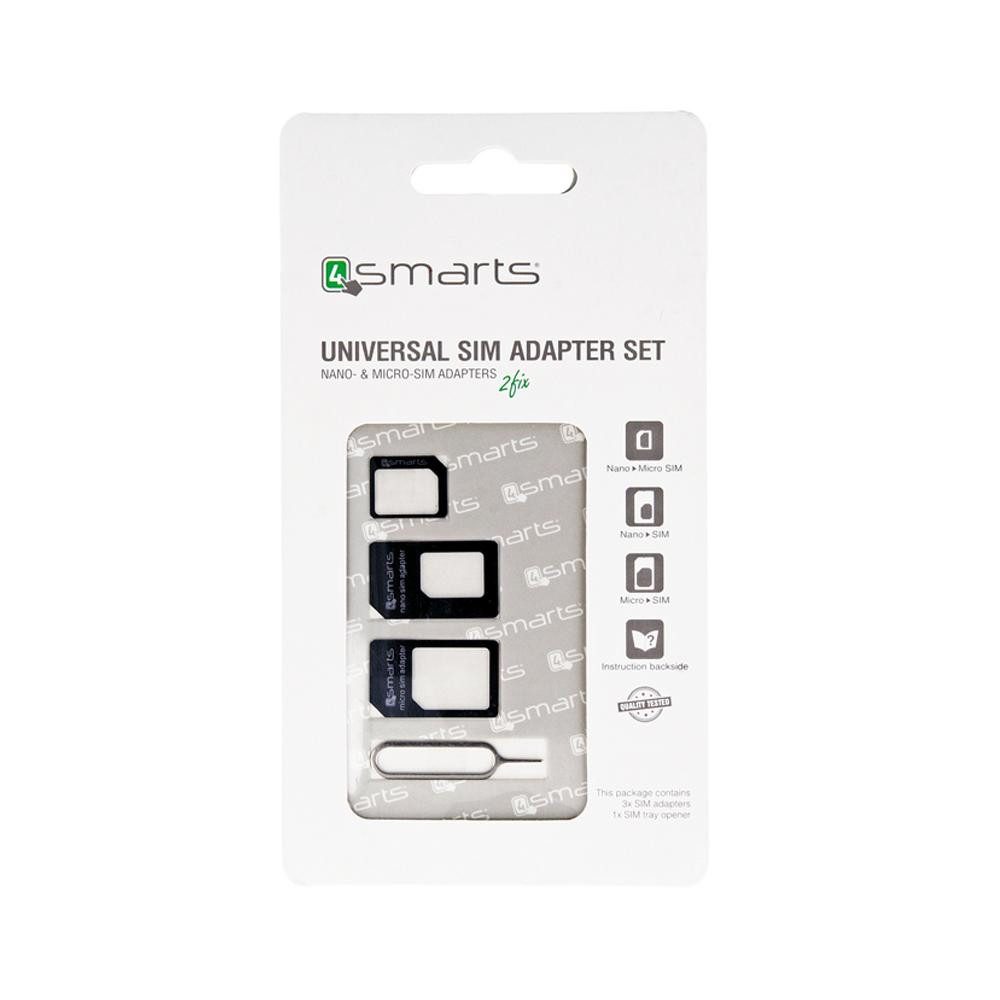 4smarts Handyhülle Universal SIM-Adapter Set 3