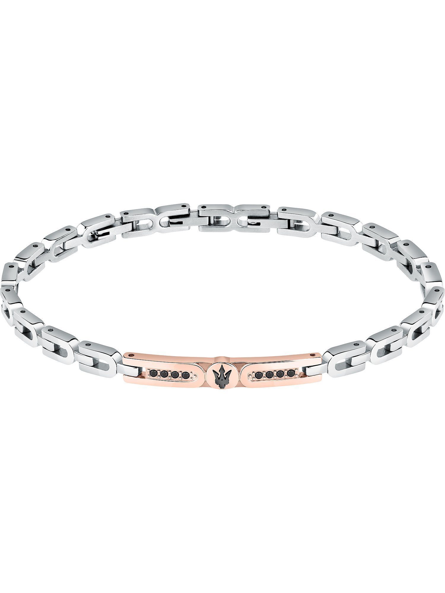 MASERATI Edelstahlarmband Maserati Herren-Armband Edelstahl Kristall günstig online kaufen