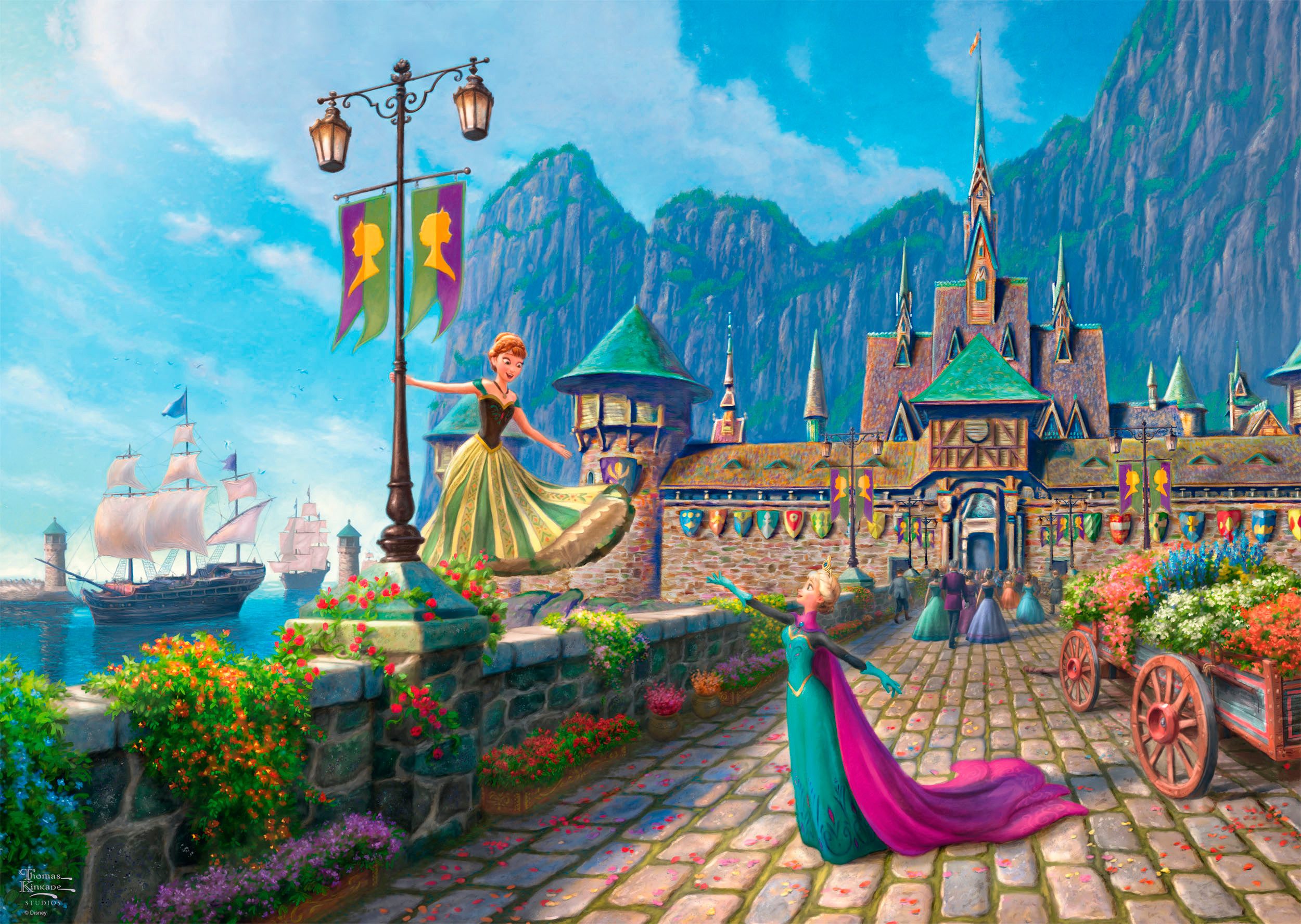 Schmidt Spiele Puzzle Disney, Frozen, Celebrating in Arendelle von Thomas K günstig online kaufen