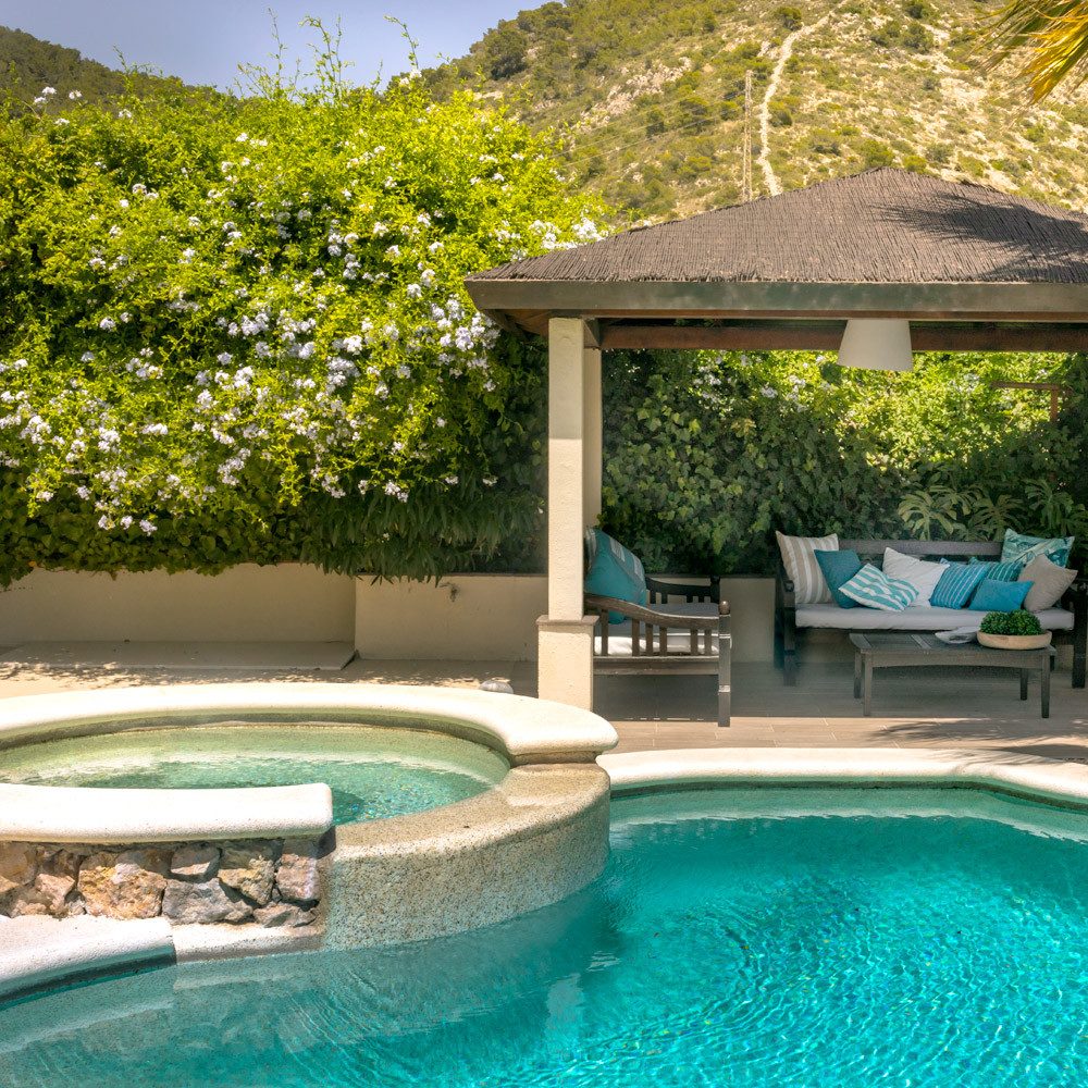 novely® Stoff ARAGON DUO TOLEDO UV+ Outdoor-Stoff in Baumwoll-Optik, Antibakteriell, UV-beständig, wasserabweisend, Meterware, 1lfm