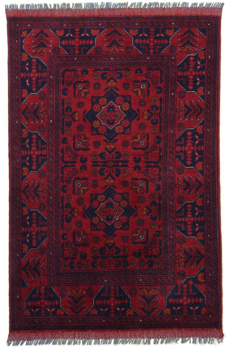 Orientteppich Khal Mohammadi 97x147 Handgeknüpfter Orientteppich, Nain Trading, rechteckig, Höhe: 6 mm