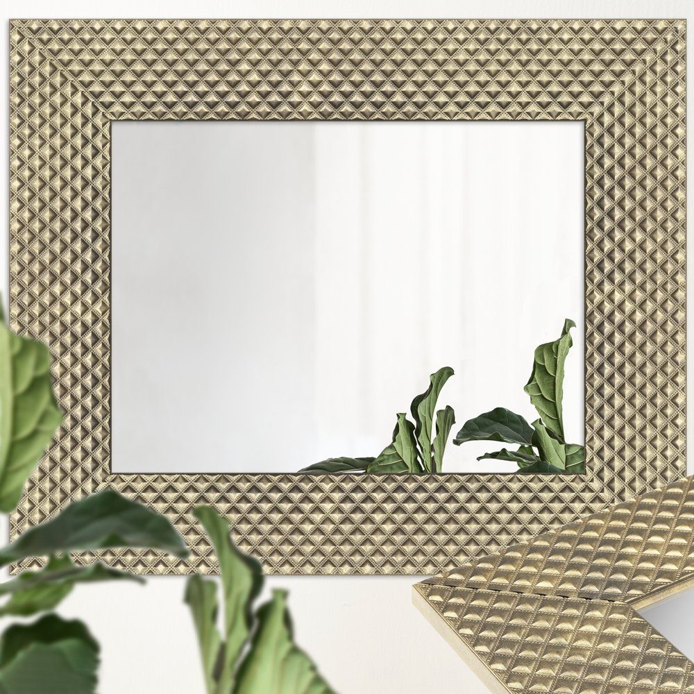 Kunststoff WANDStyle Modern aus Stil im H225, Gold, Wandspiegel