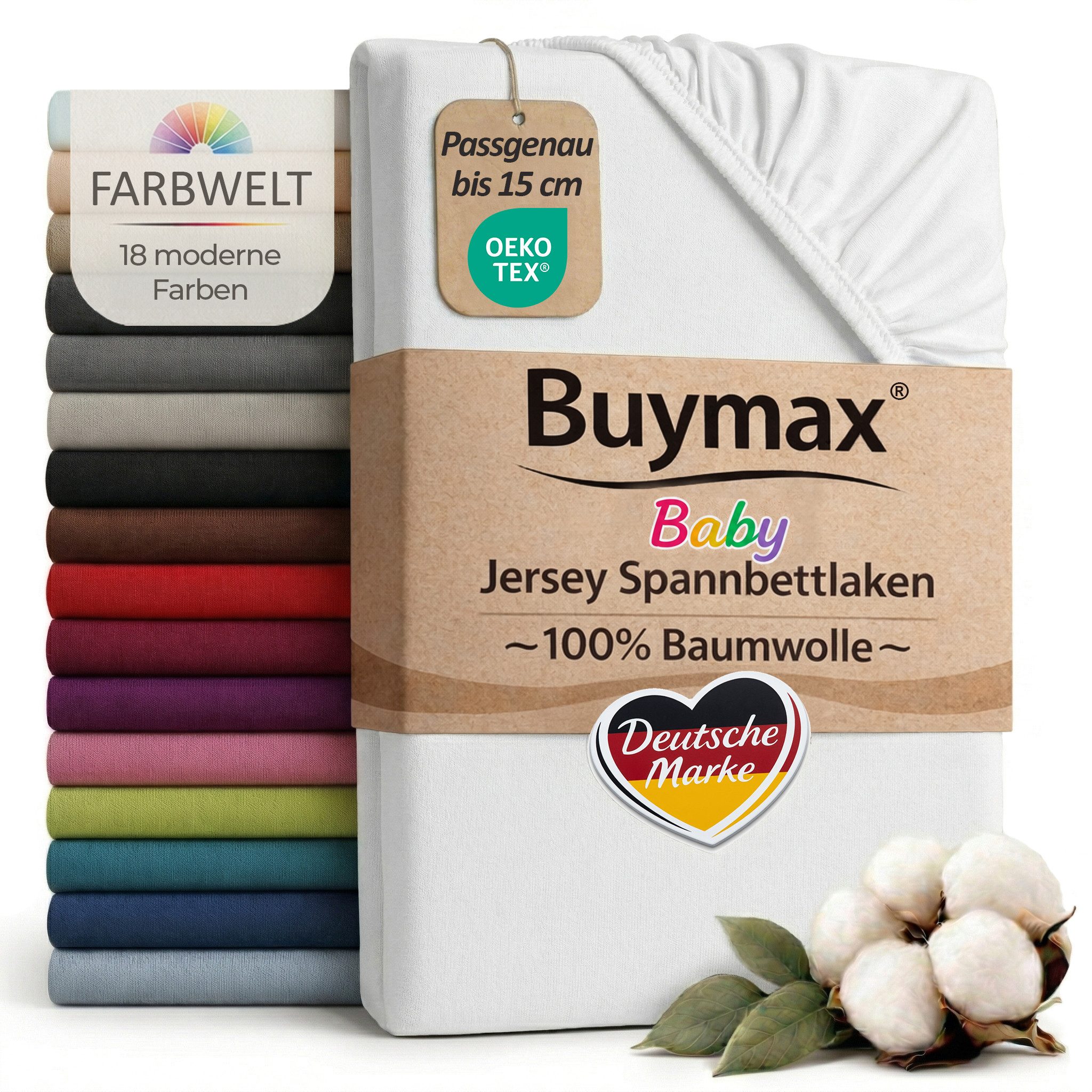 Spannbettlaken Babybett Kinderbett 60x120cm 70x140cm