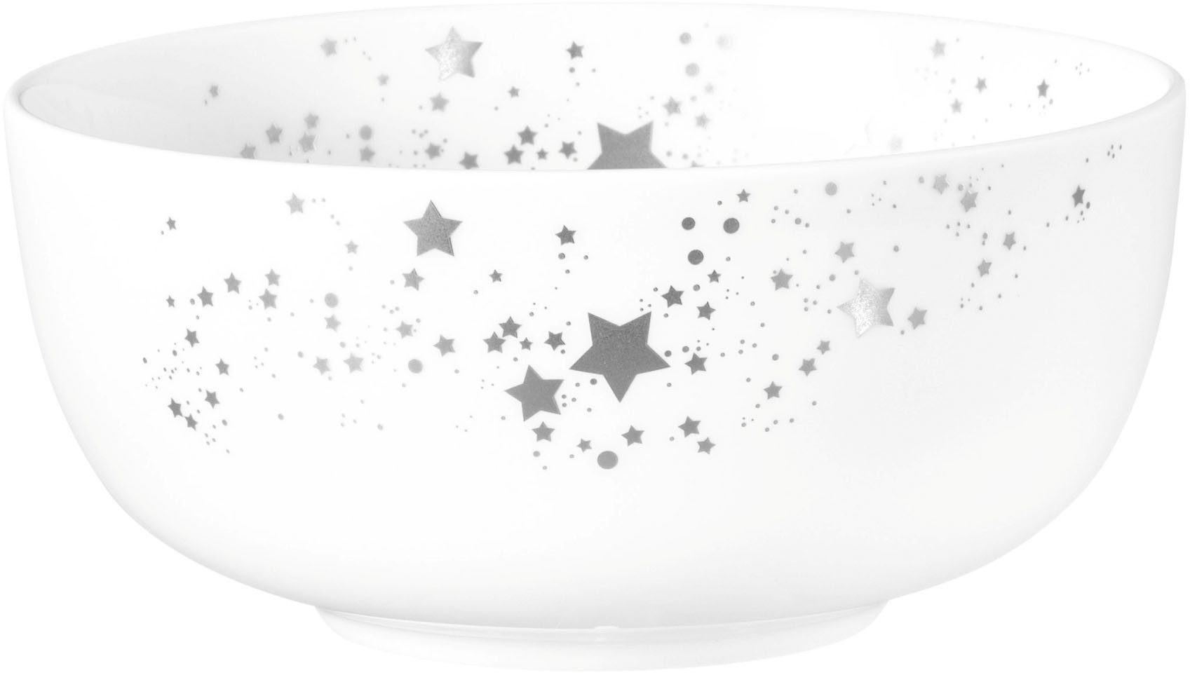 Seltmann Weiden Müslischale Liberty - Silver Stars, Porzellan, (1-tlg), Schale 15 cm