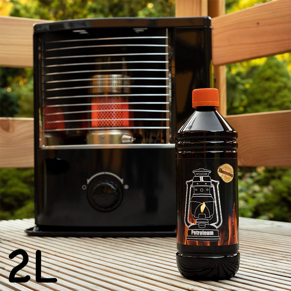 Flameup Petroleum Petroleum für Petroleumheizung Petroleumofen Petroleumlampe 2 Liter, 2 l