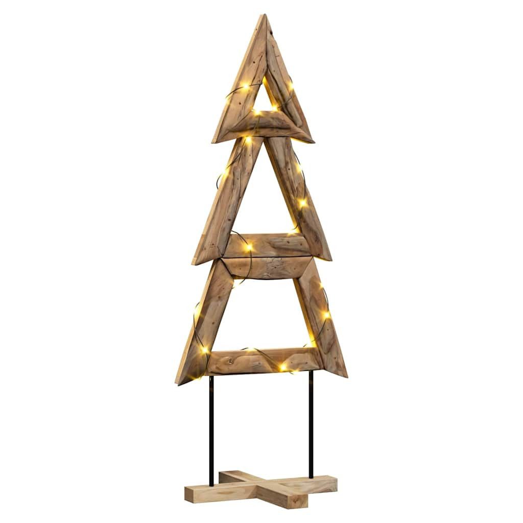vidaXL Künstlicher Weihnachtsbaum Weihnachtsbaum Braun 149,5 cm Massivholz