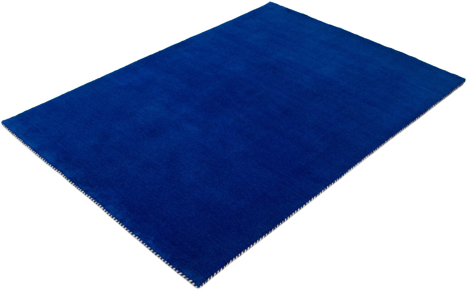carpetfine Wollteppich Gabbeh Lola Uni, rechteckig, Höhe: 14 mm, mit natürlichem Pflanzenmaterial von Hand gewebt, auch in Rund