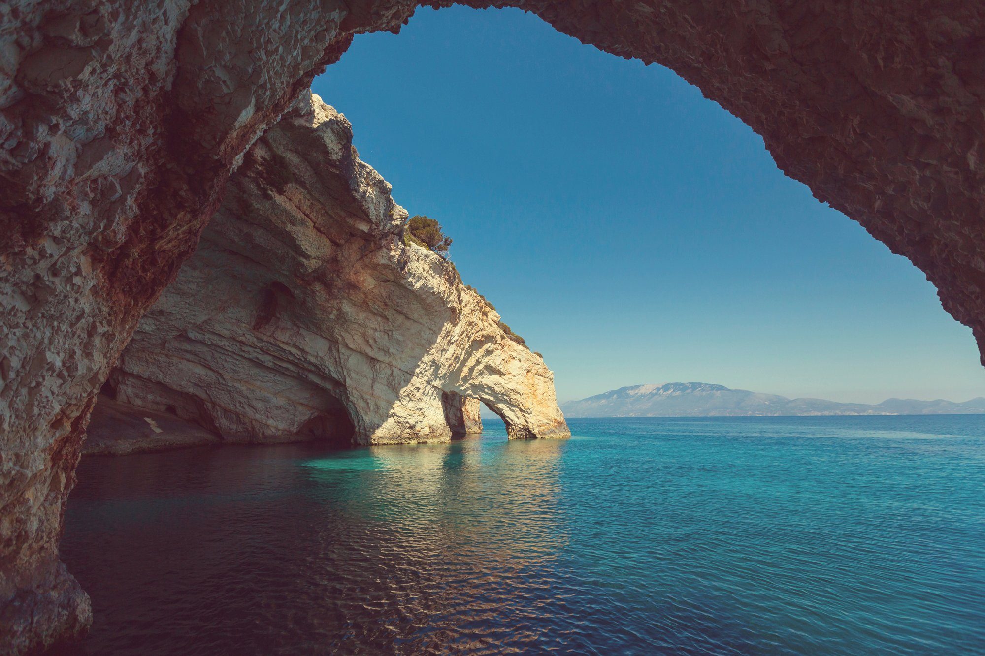 Papermoon Fototapete GROTTE-ZAKYNTHOS INSEL MEER GRIECHENLAND FELSEN GEBIRGE