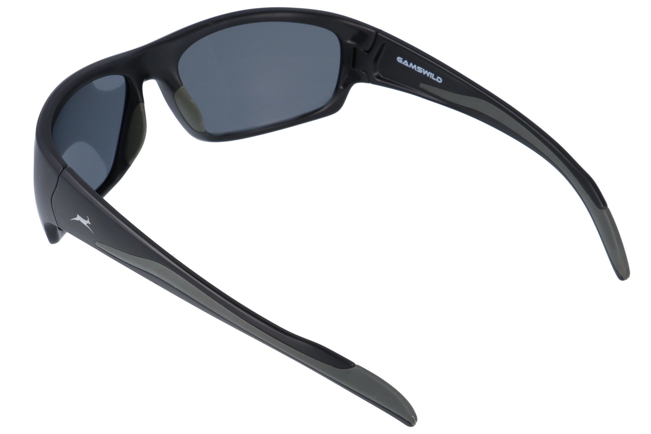Gamswild Sonnenbrille UV400 Sonnenbrille Fahrradbrille extra breite Bügel Damen Herren Modell WS4035 in schwarz, blau, grau-türkis