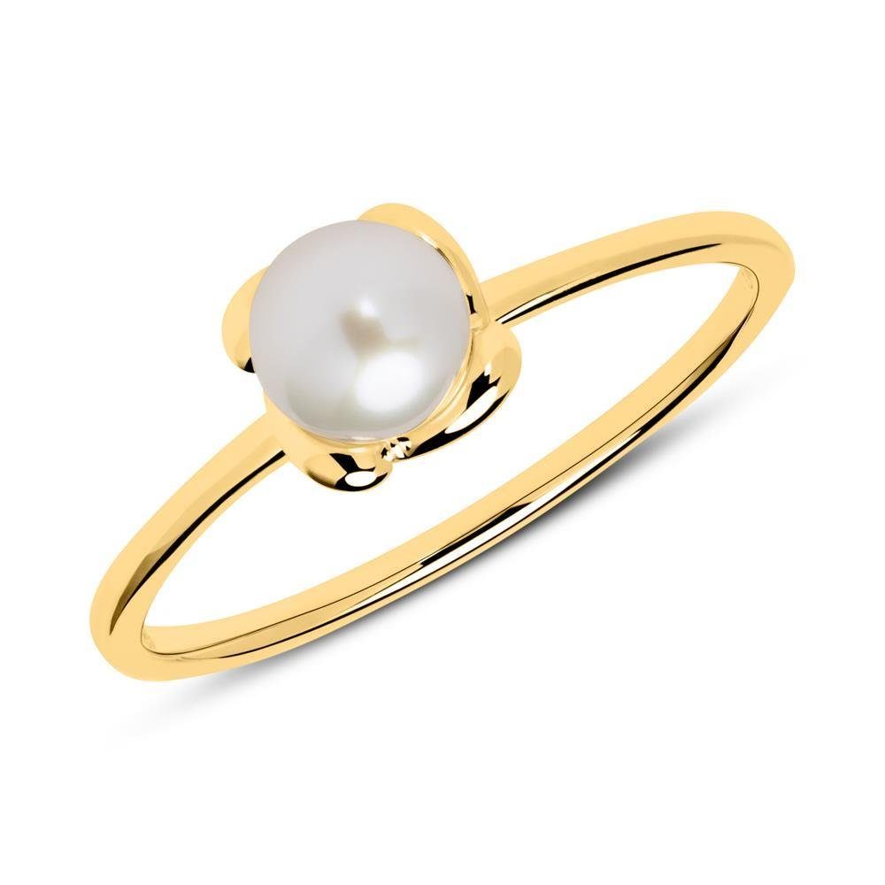 Unique Goldring Ring 14K Gold Perle (Gr...