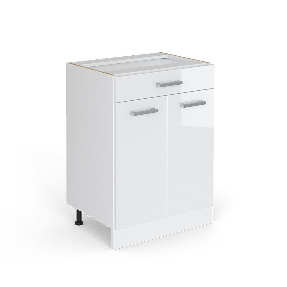 Vicco Unterschrank R-Line, Weiß Hochglanz/Weiß, 60 günstig online kaufen
